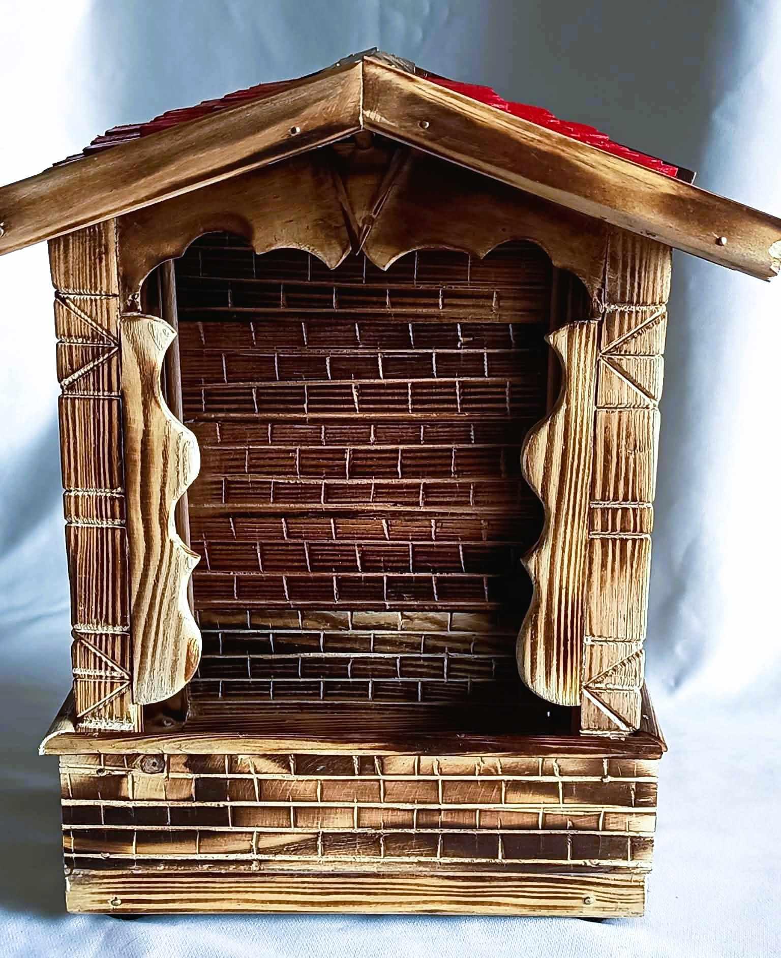Rustykalna kapliczka z drewna #9 / Rustic wooden shrine #9 5
