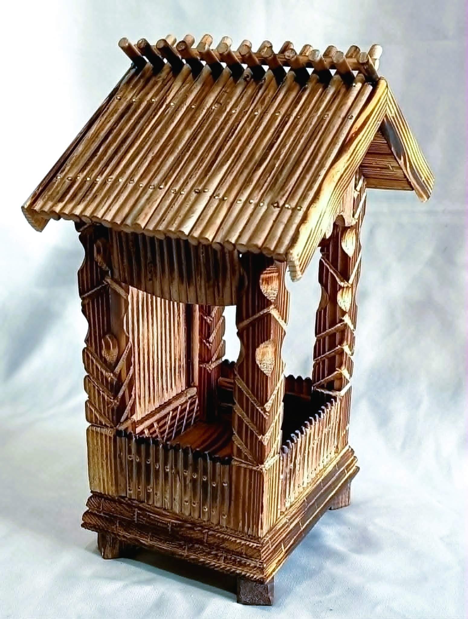Rustykalna, drewniana kapliczka #1 / Rustic wooden shrine #1 7