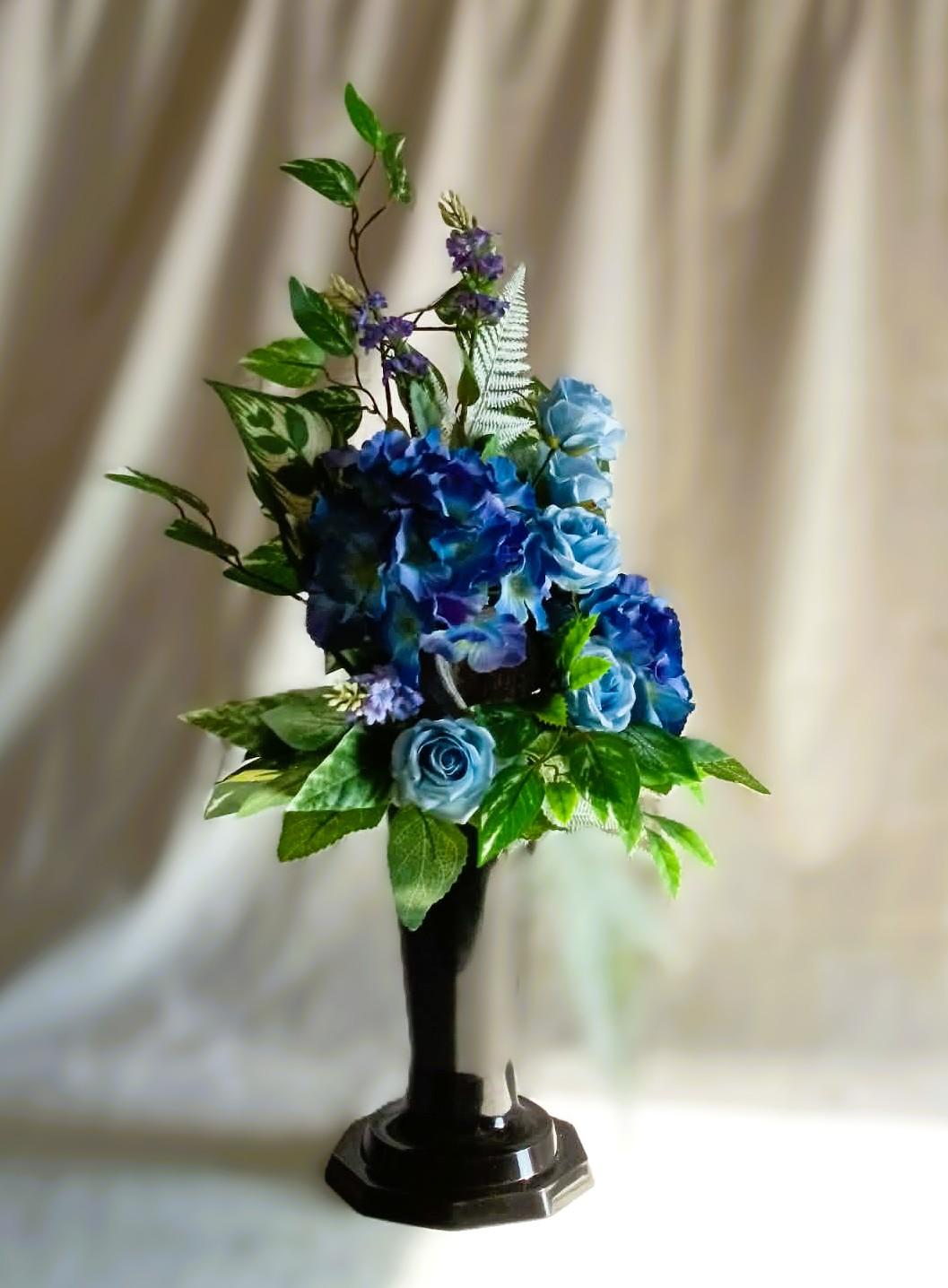 Komplet nagrobny Błękit / "Blue" Gravestone Set #KNG007 4