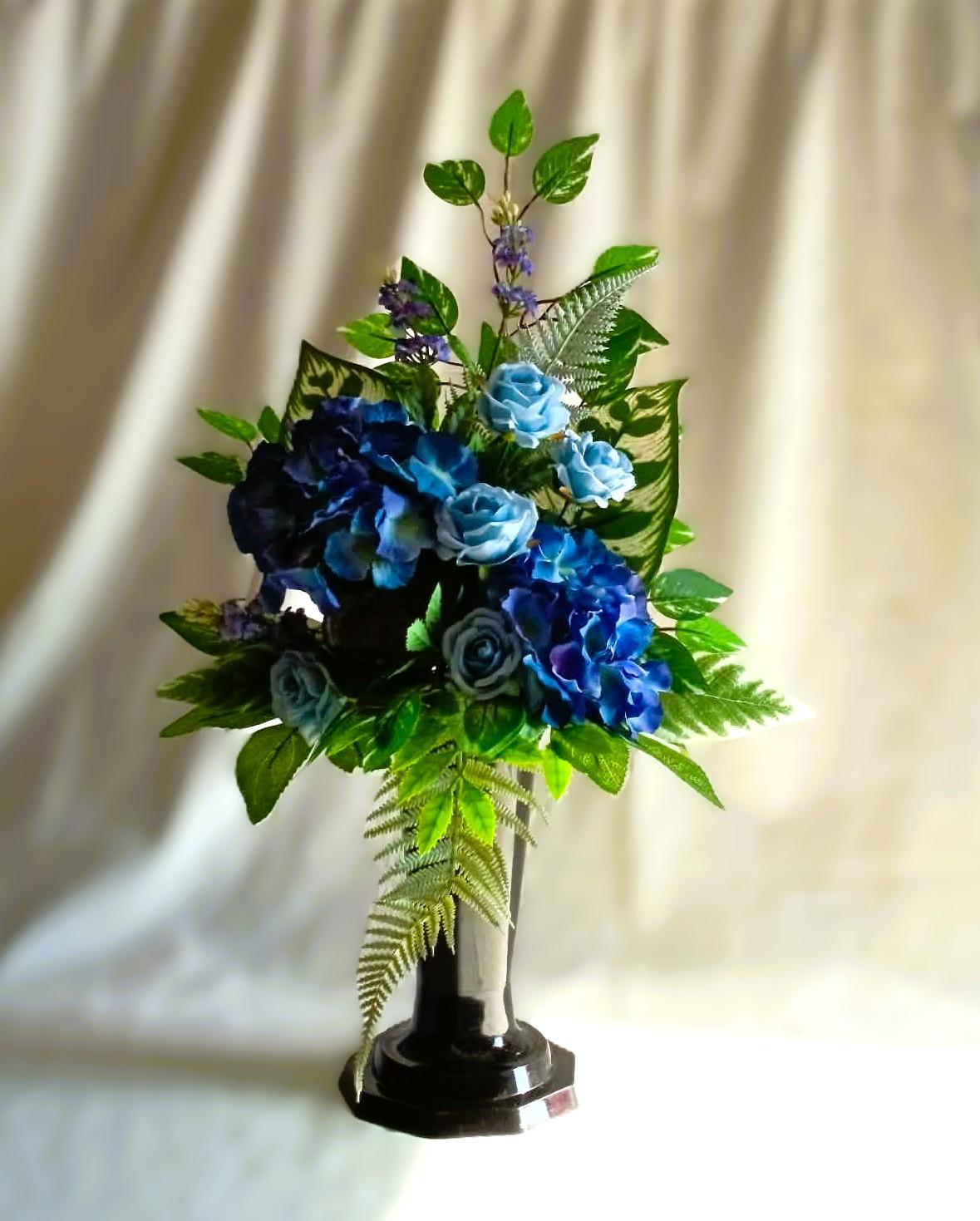 Komplet nagrobny Błękit / "Blue" Gravestone Set #KNG007 1