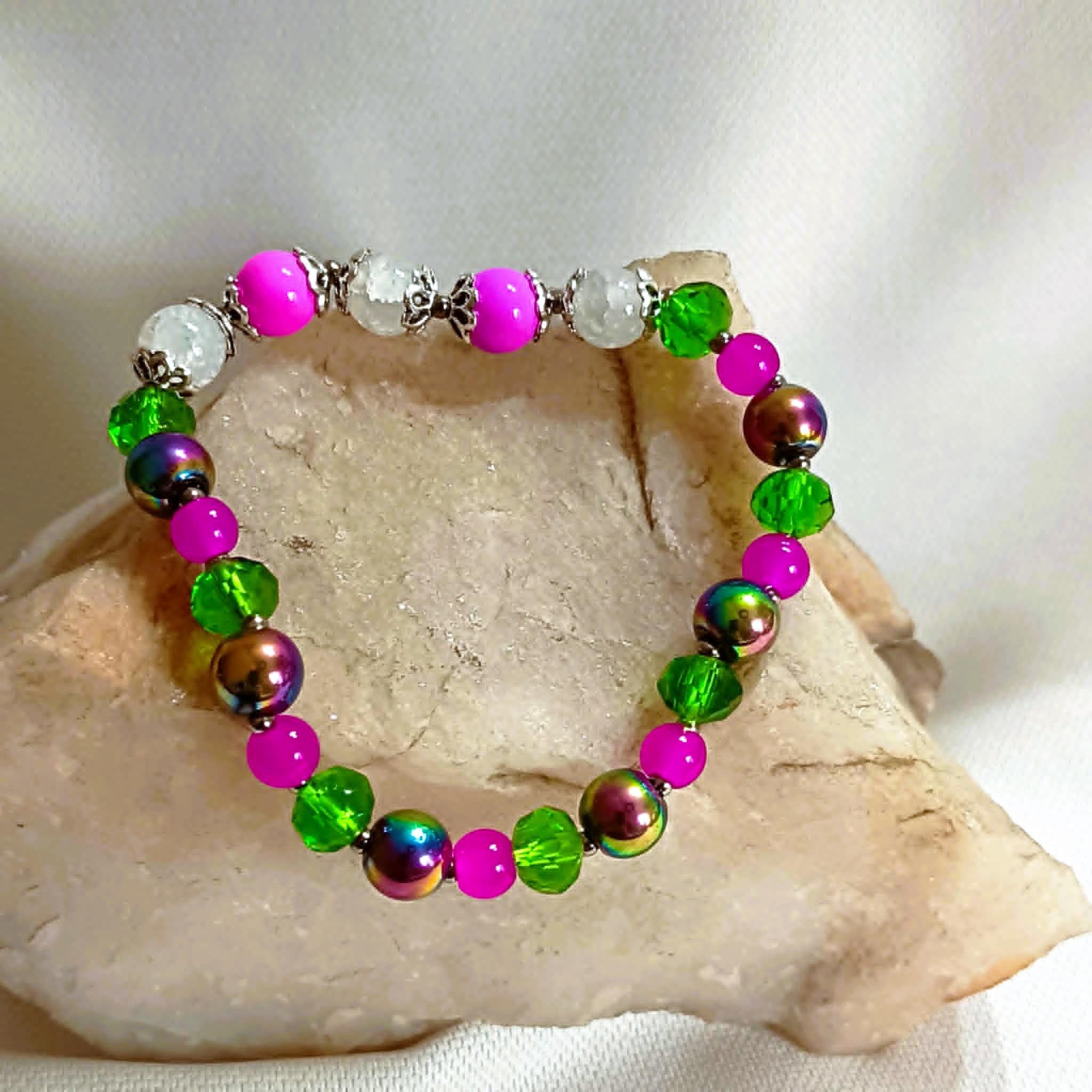 Bransoletka "Szmaragdowy Oddech" / "Emerald Breath" Bracelet BRH#016 1
