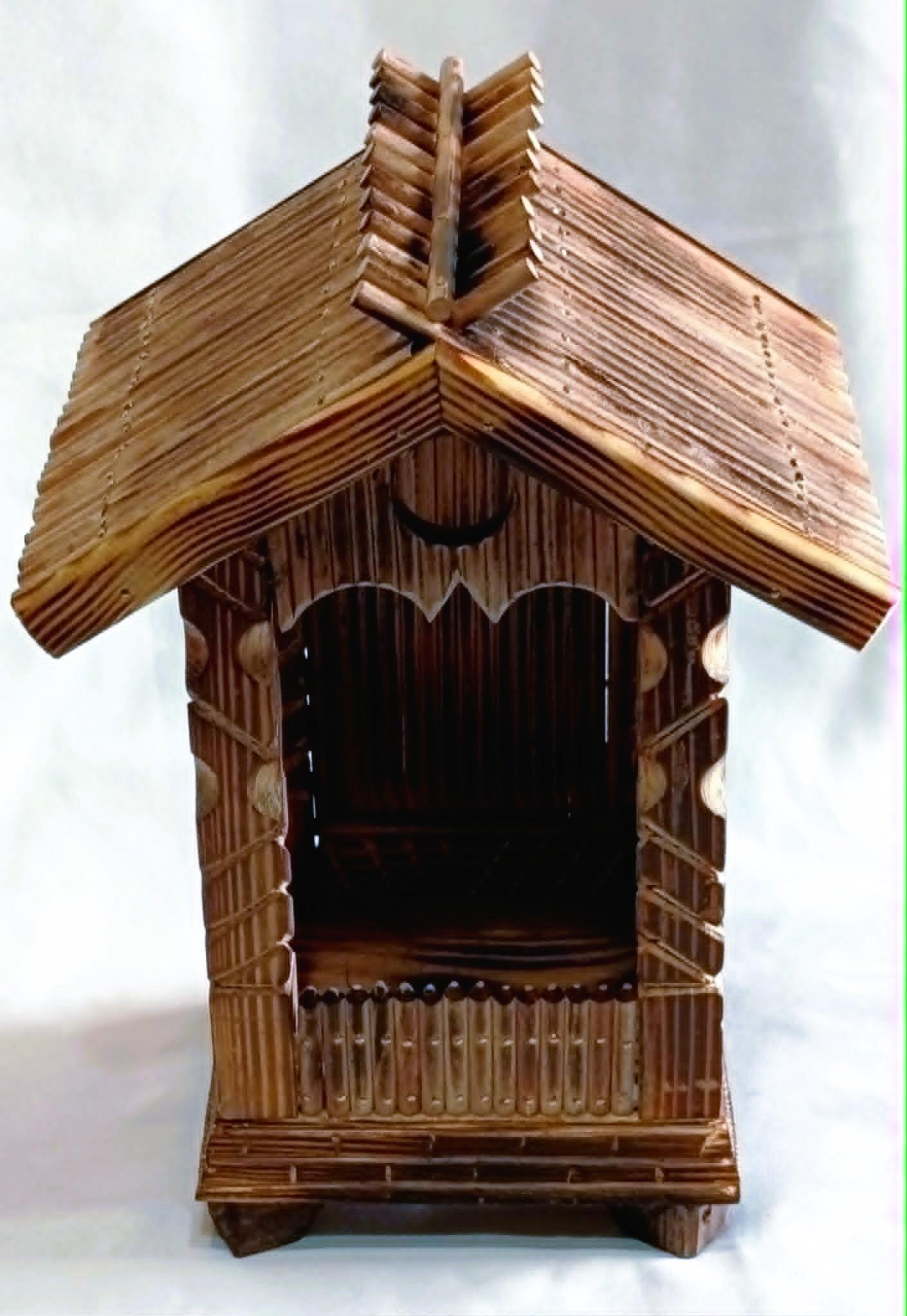 Rustykalna, drewniana kapliczka #1 / Rustic wooden shrine #1 2