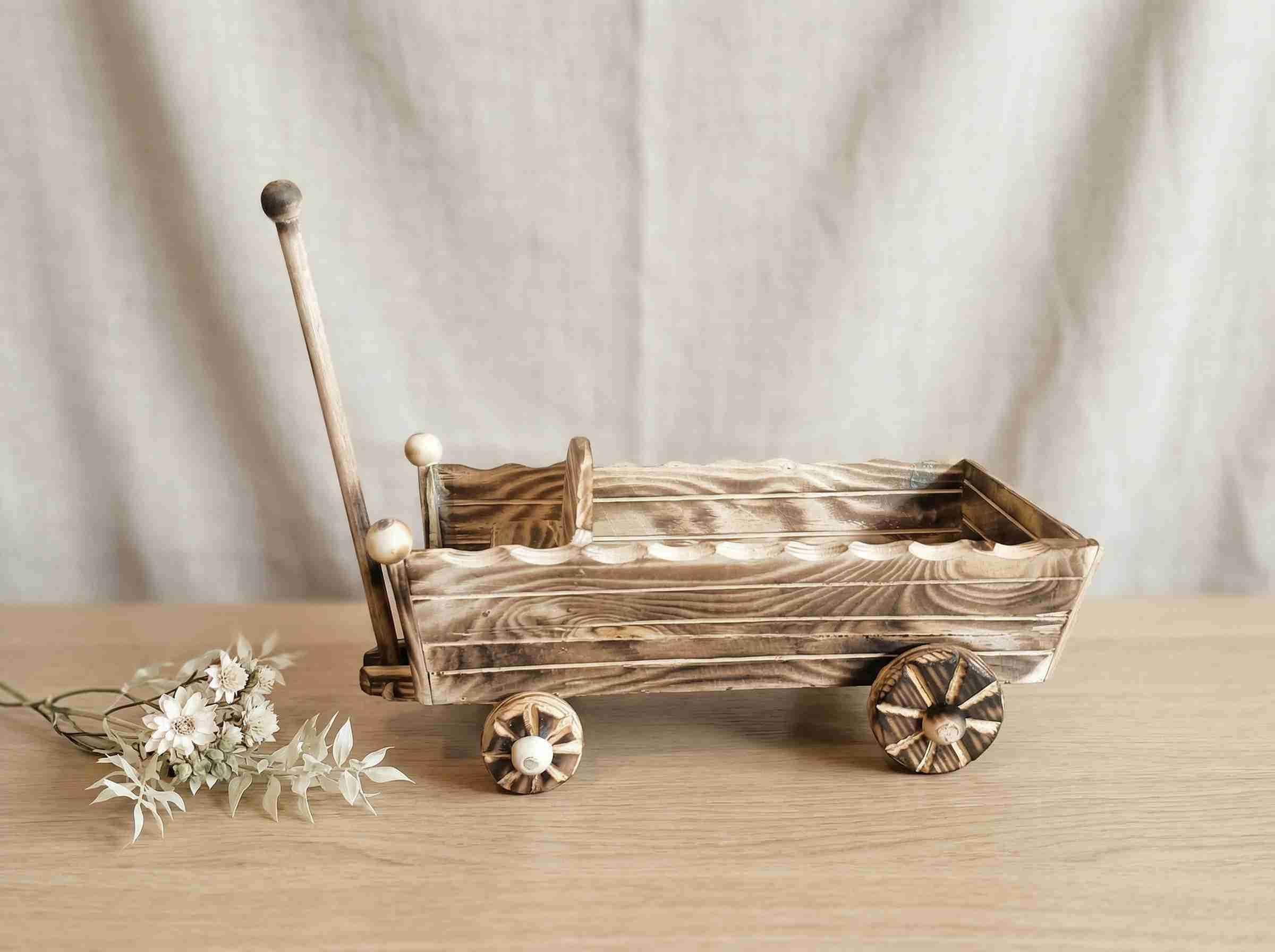 Drewniany wóz / Wooden wagon#RZD017 2
