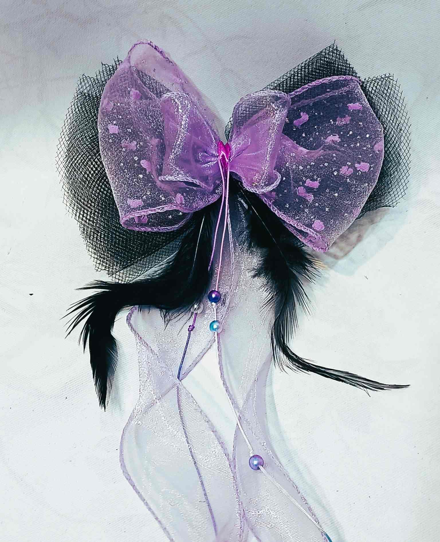 Bajkowa kokarda Liliowa Fantazja / Fairytale Bow: Lilac Fantasy K-6 1