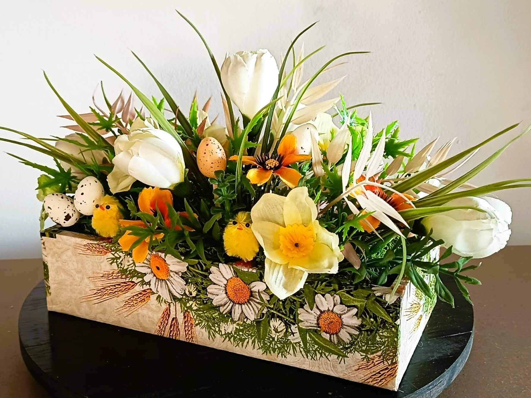 Dekoracja Wielkanocna w skrzyneczce #DW009 2