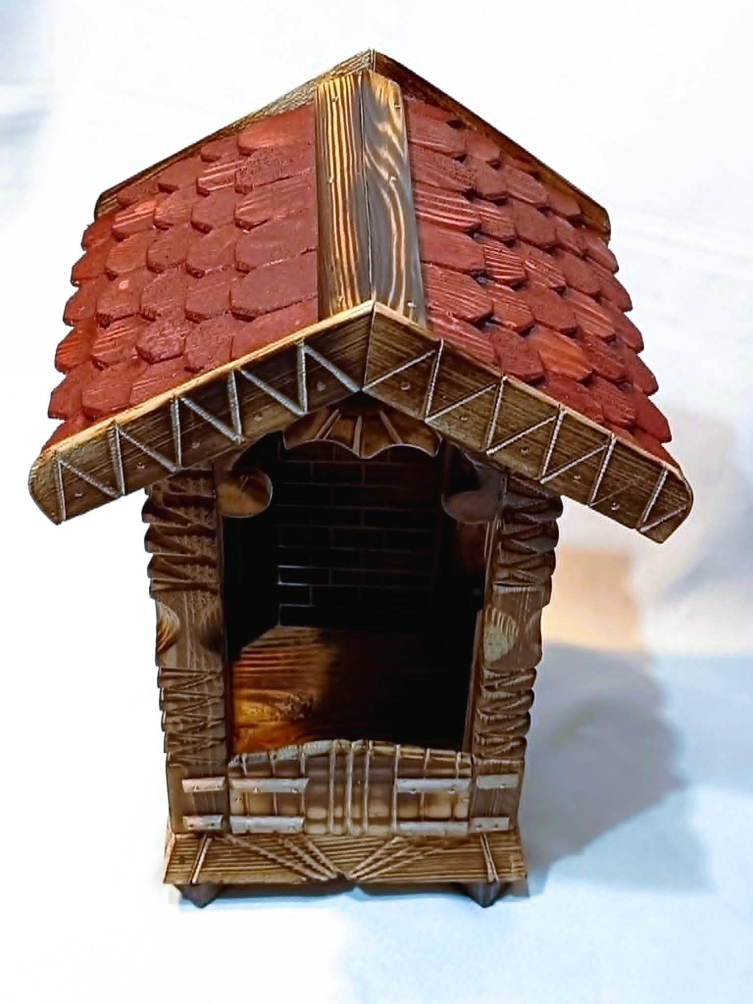 Drewniana, rustykalna kapliczka #2 / Wooden, rustic shrine #2 4