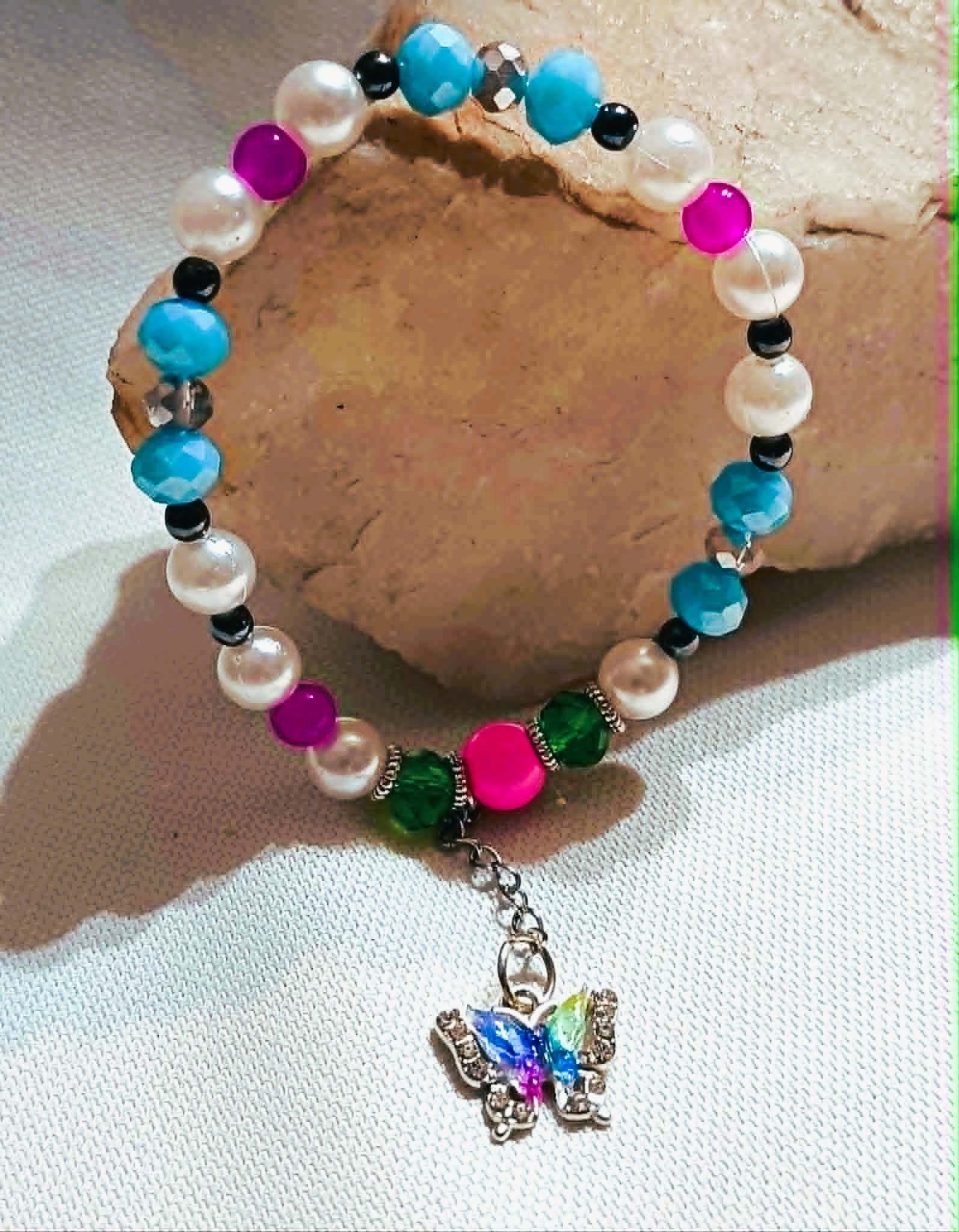 Bransoletka z motylkiem / Butterfly bracelet BRH#023 2