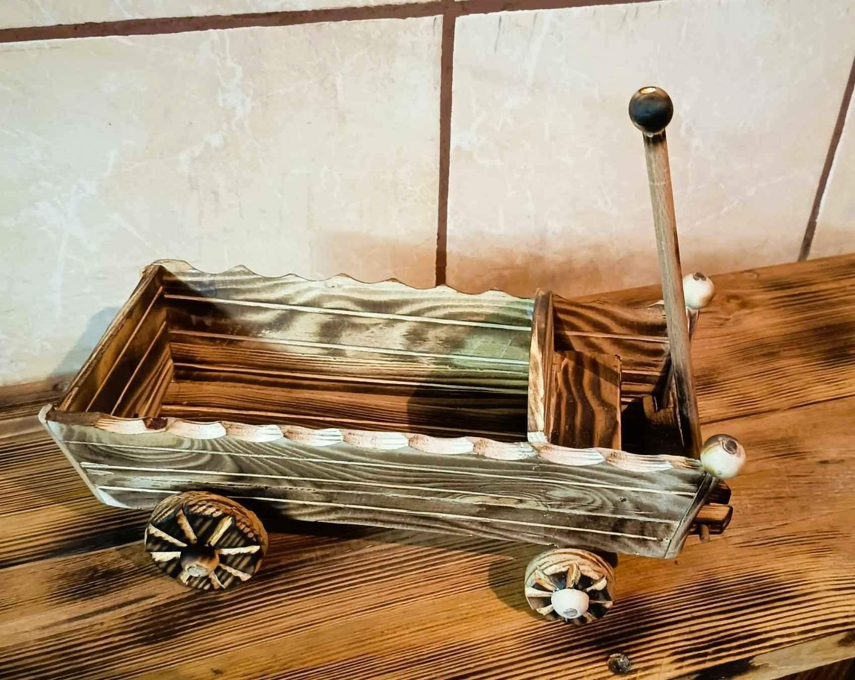 Drewniany wóz / Wooden wagon#RZD017 4