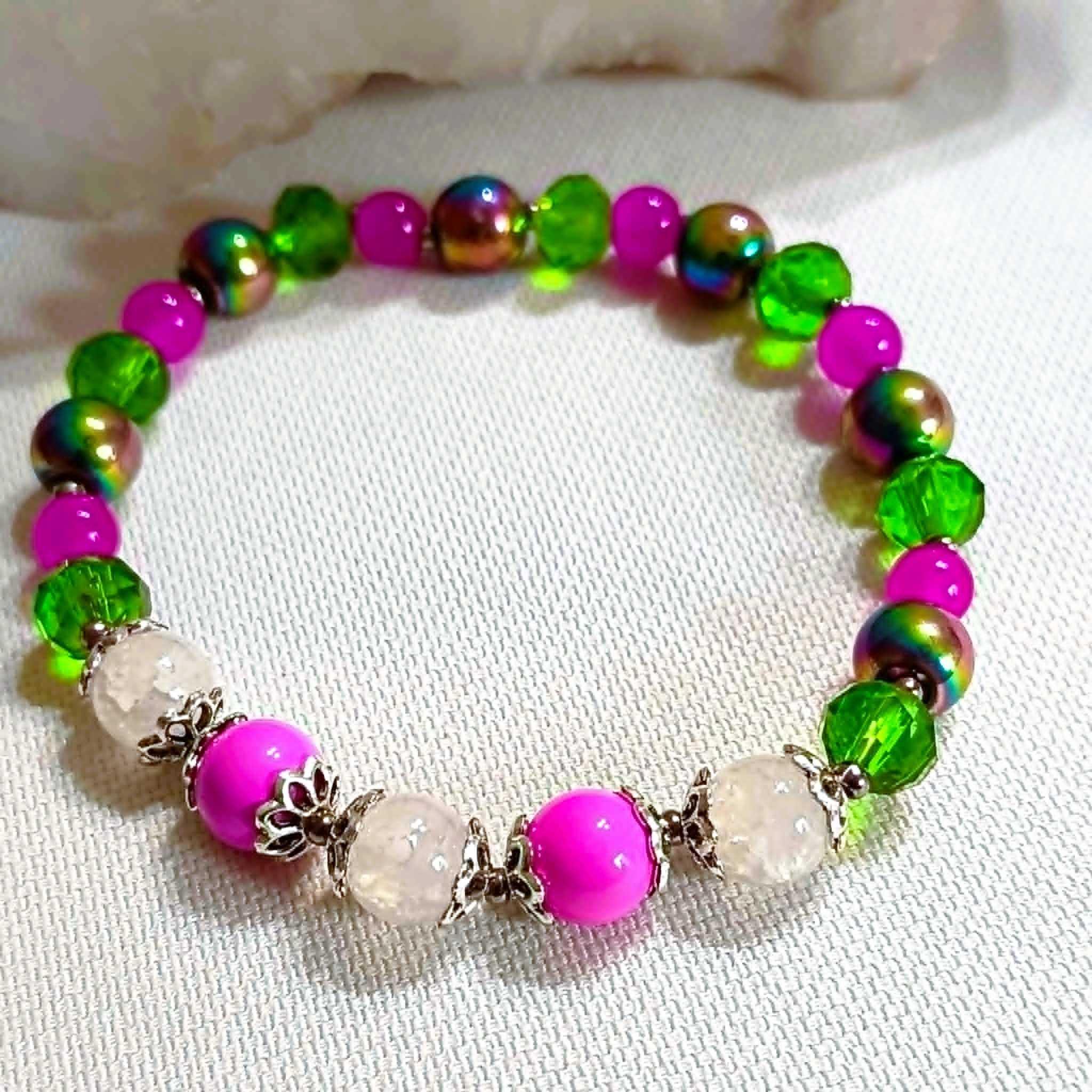 Bransoletka "Szmaragdowy Oddech" / "Emerald Breath" Bracelet BRH#016 3