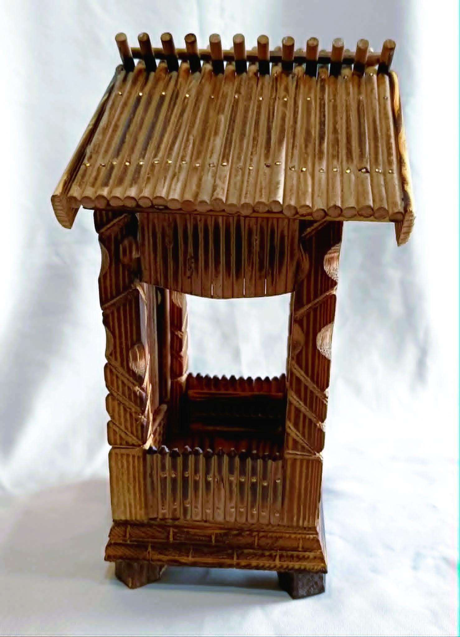 Rustykalna, drewniana kapliczka #1 / Rustic wooden shrine #1 3