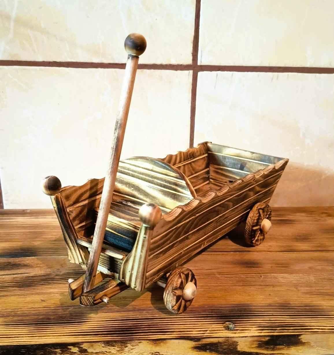 Drewniany wóz / Wooden wagon#RZD017 5