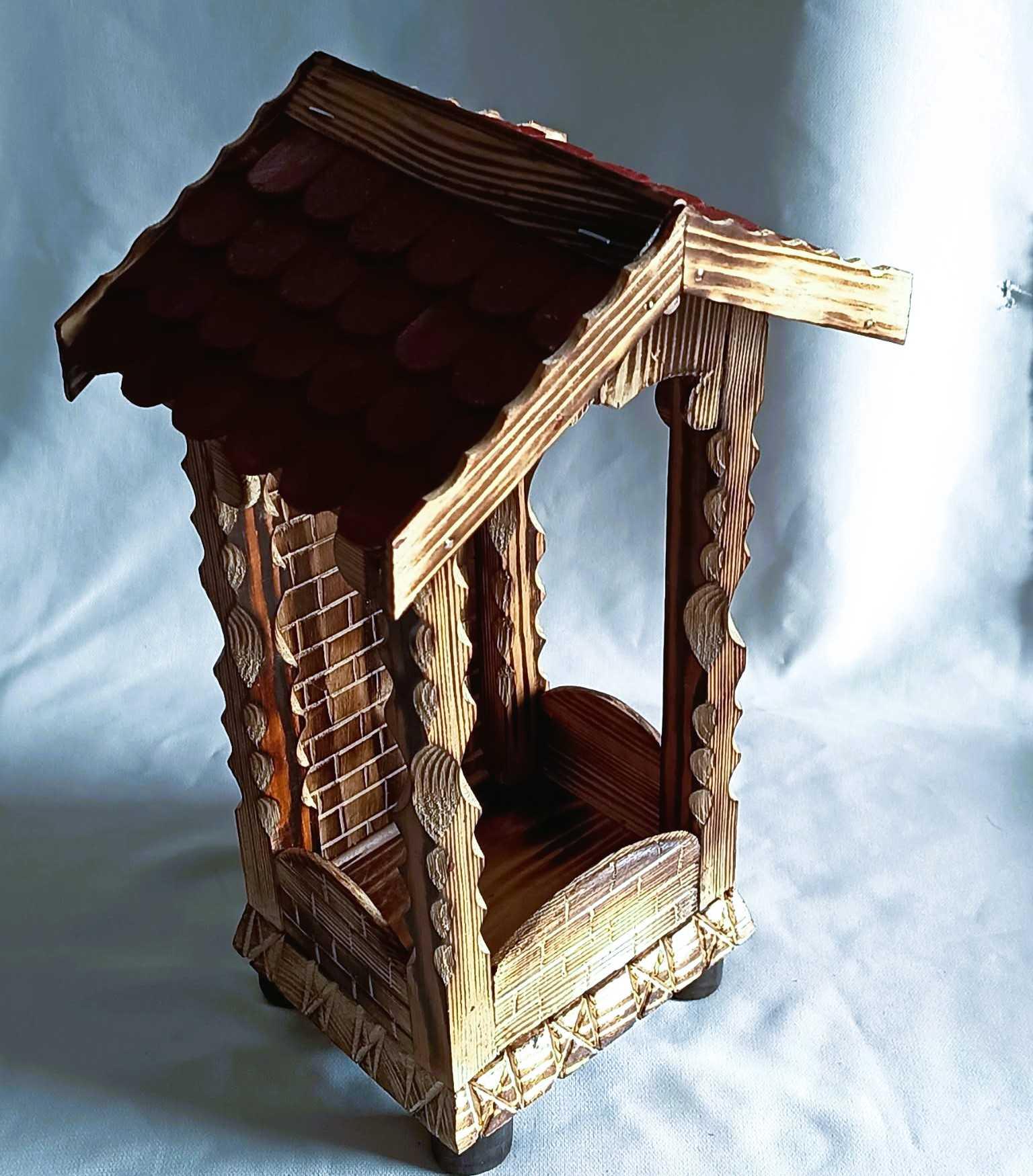Unikatowa, rustykalna, drewniana kapliczka #5 / Unique, rustic wooden shrine #5 4