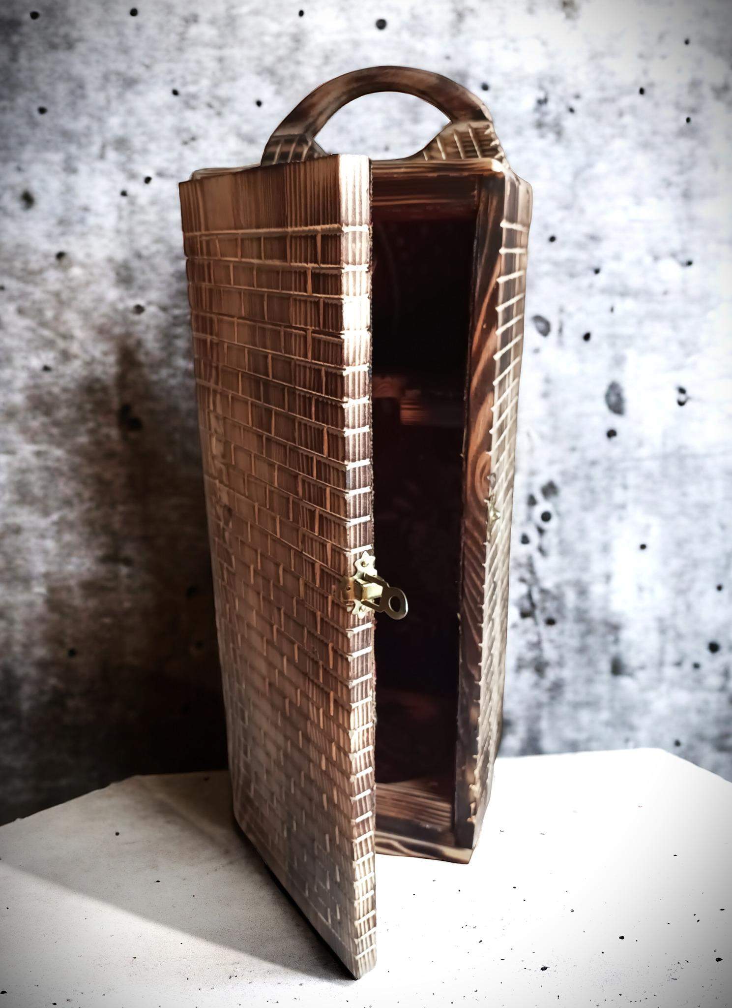 Drewniana skrzynka na Wino / Wooden wine box #RZD004 1
