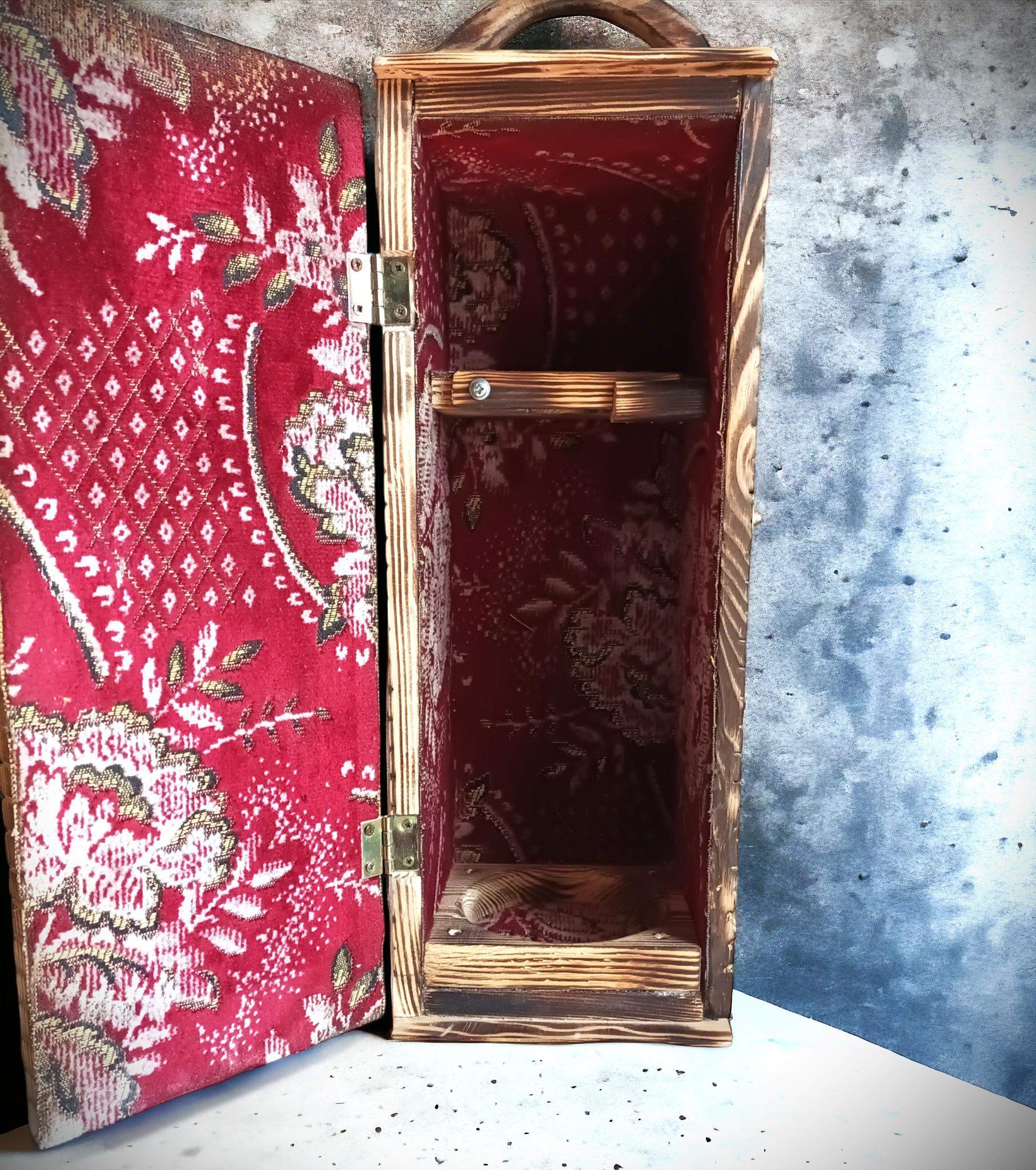 Drewniana skrzynka na Wino / Wooden wine box #RZD004 2