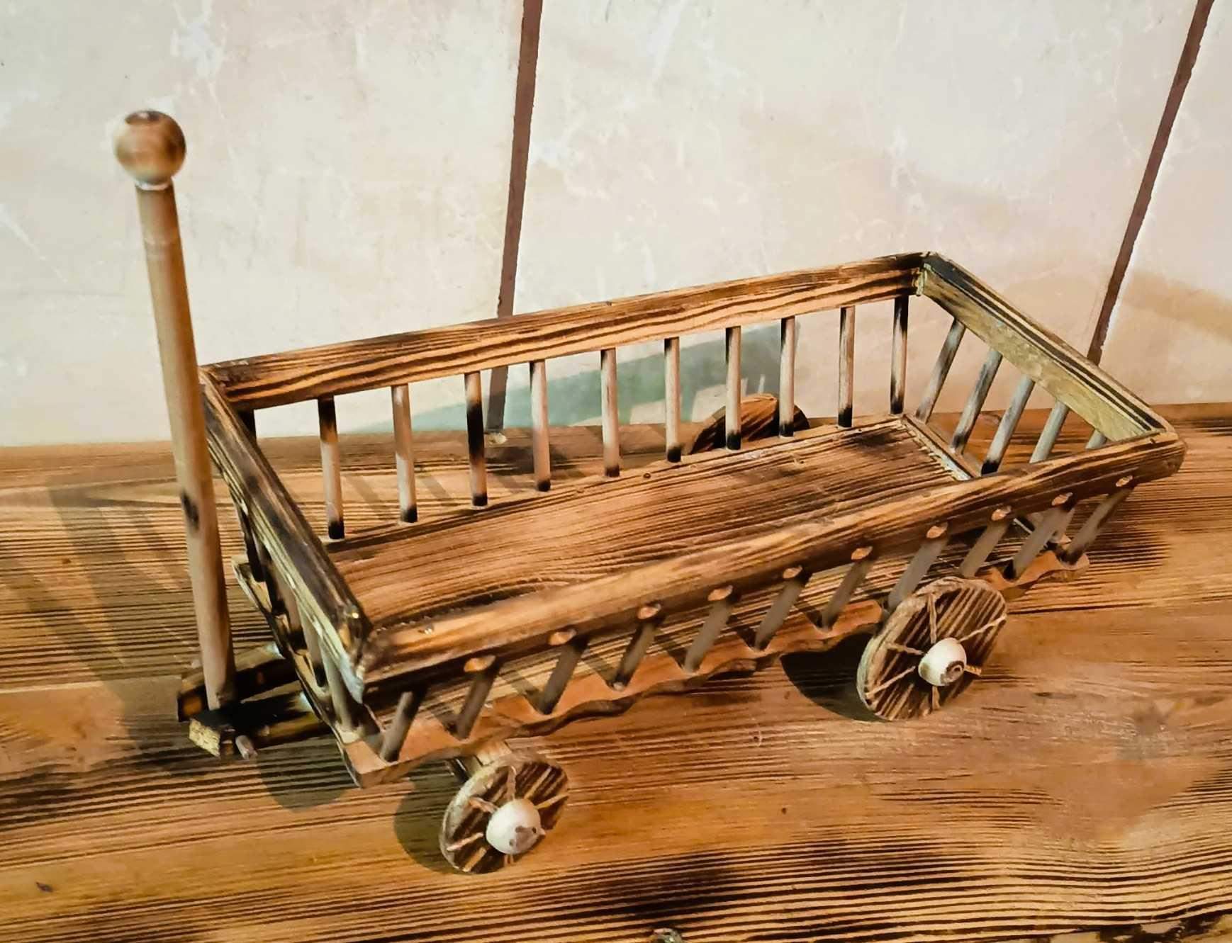 Drewniany wóz / Wooden wagon #RZD016 6