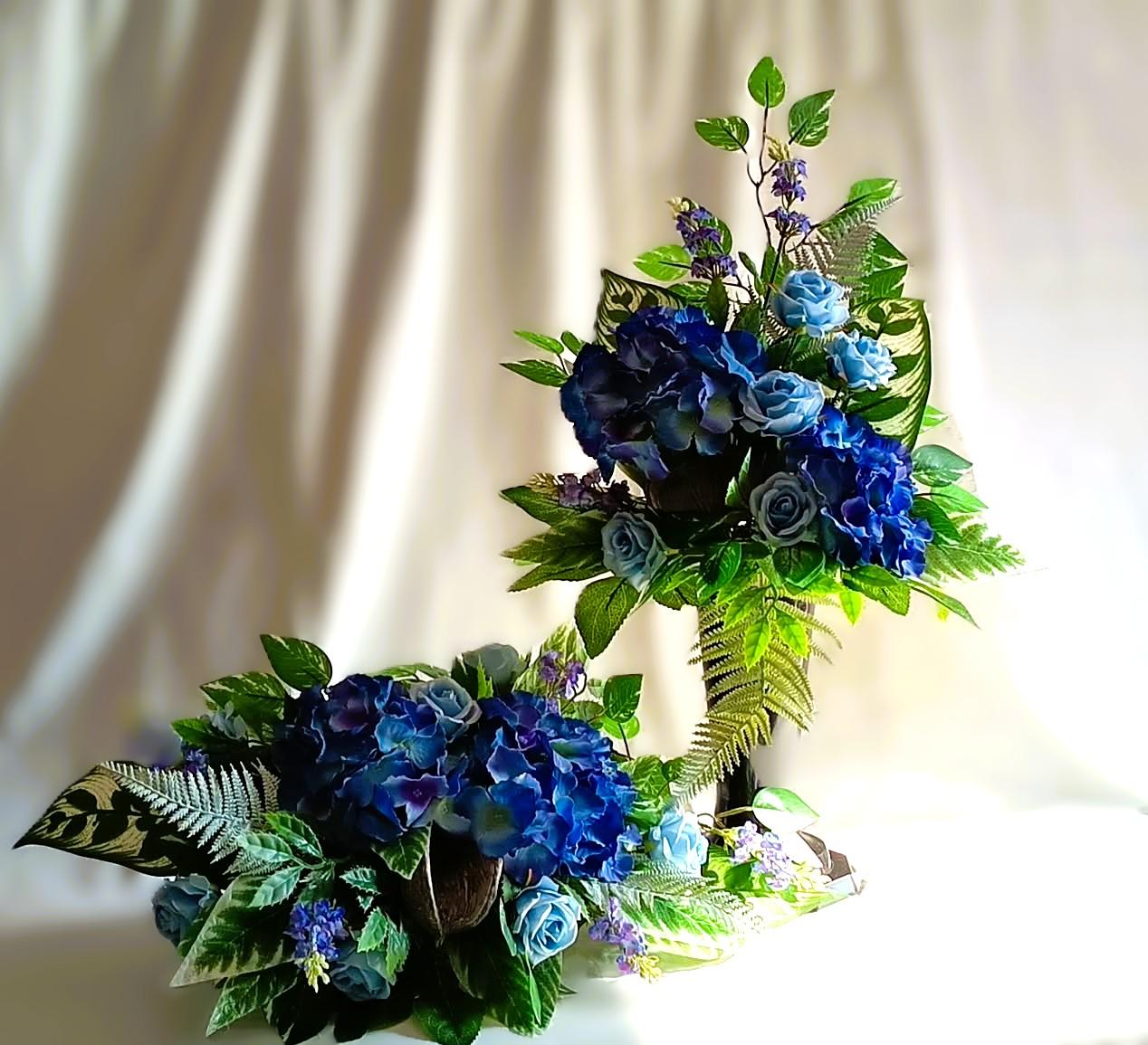 Komplet nagrobny Błękit / "Blue" Gravestone Set #KNG007 0