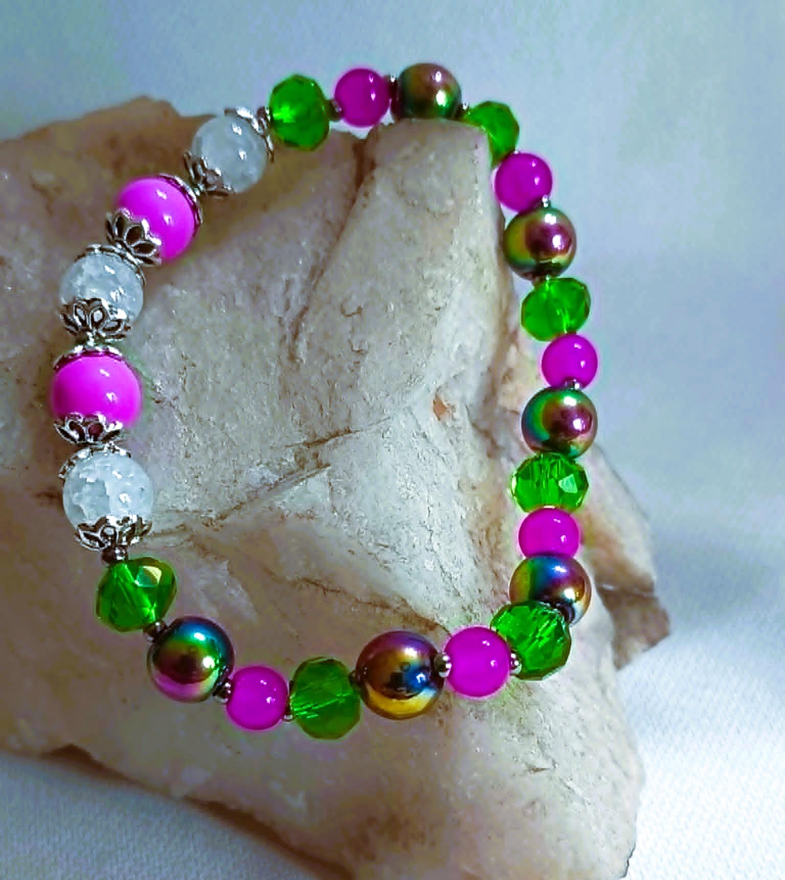 Bransoletka "Szmaragdowy Oddech" / "Emerald Breath" Bracelet BRH#016 4