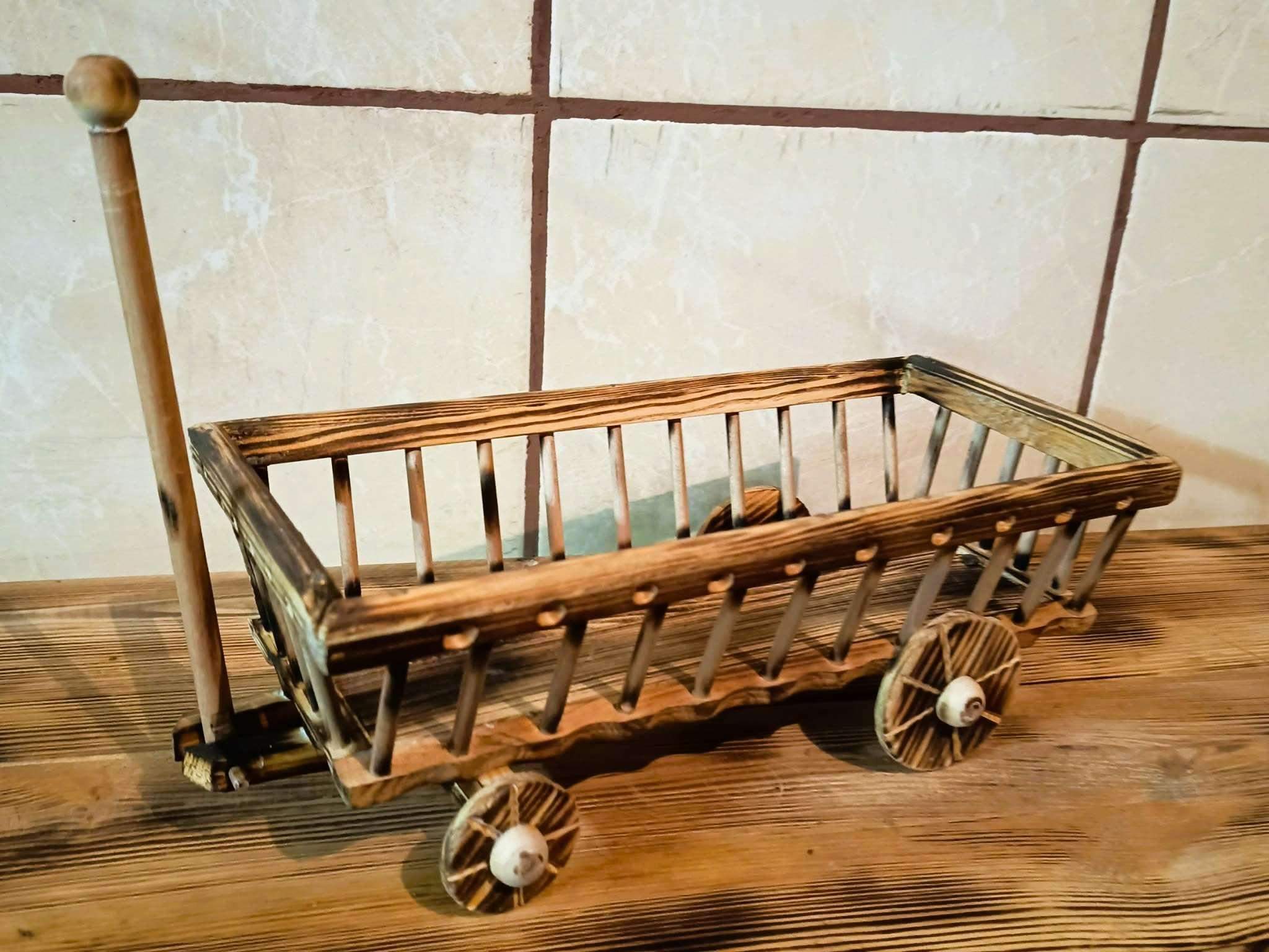 Drewniany wóz / Wooden wagon #RZD016 7