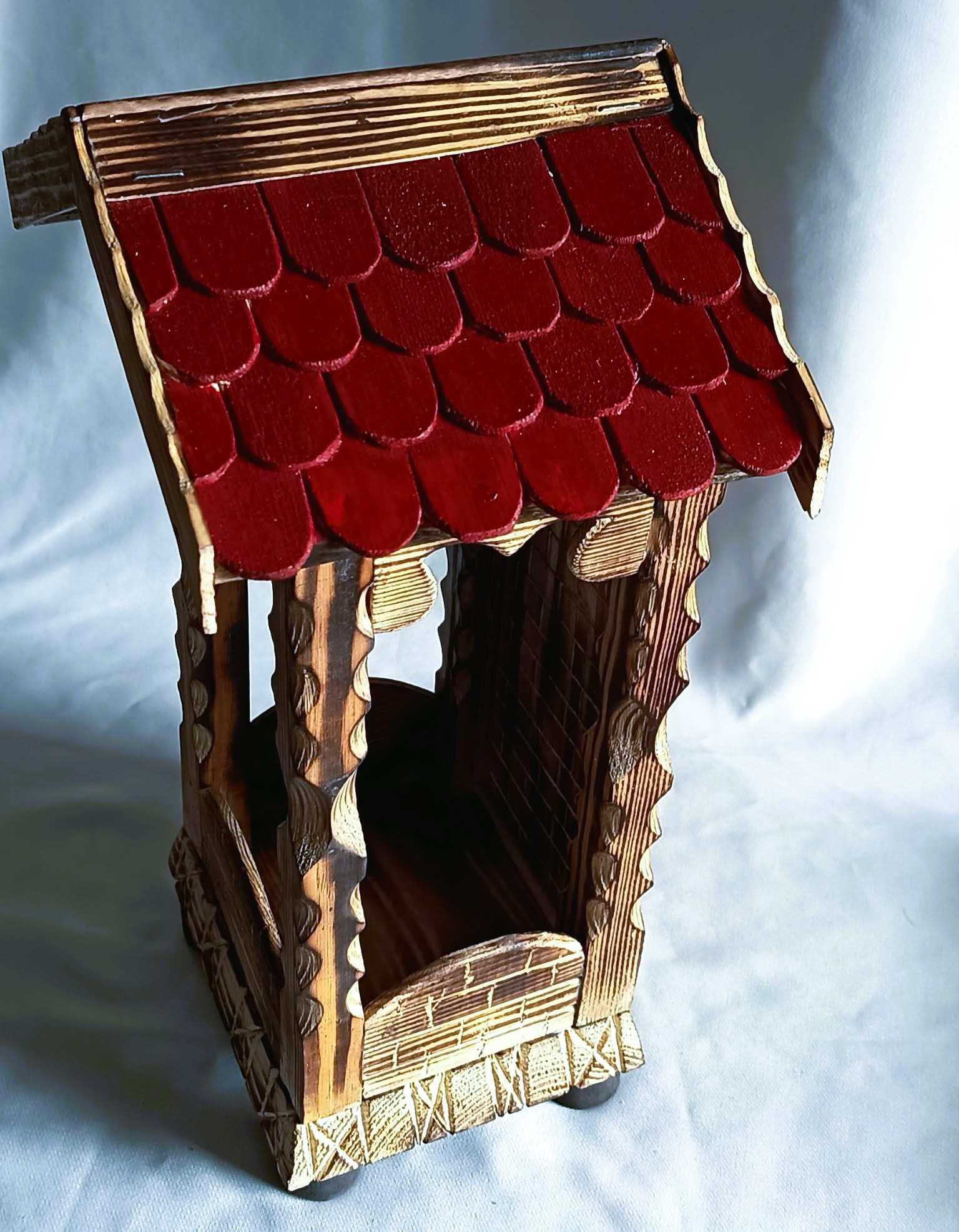 Unikatowa, rustykalna, drewniana kapliczka #5 / Unique, rustic wooden shrine #5 3
