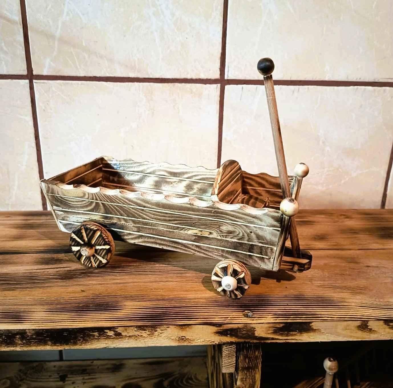 Drewniany wóz / Wooden wagon#RZD017 7