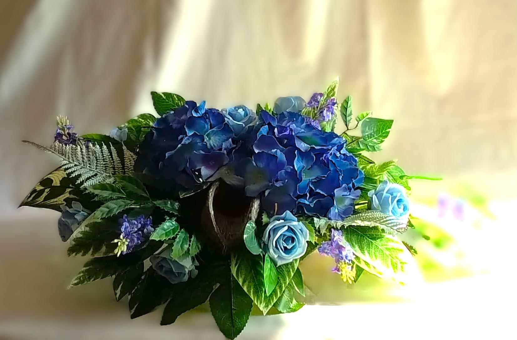 Komplet nagrobny Błękit / "Blue" Gravestone Set #KNG007 2