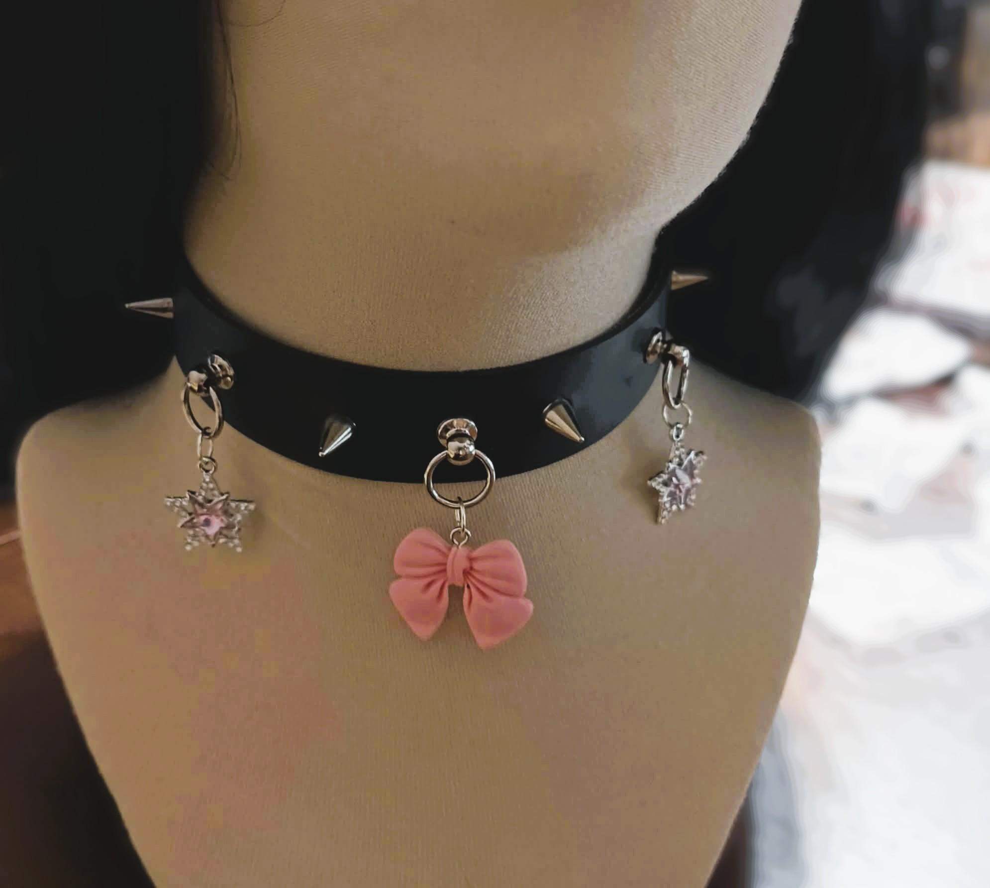 Gotycki choker z zawieszkami #0021 5