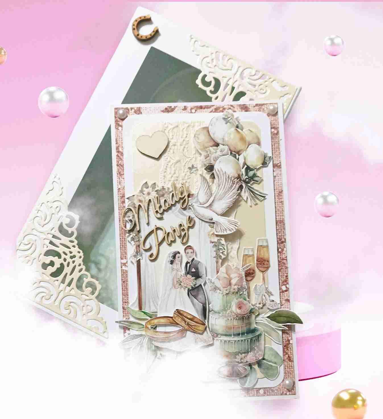 Wyjątkowa kartka ślubna dla Młodej Pary 1