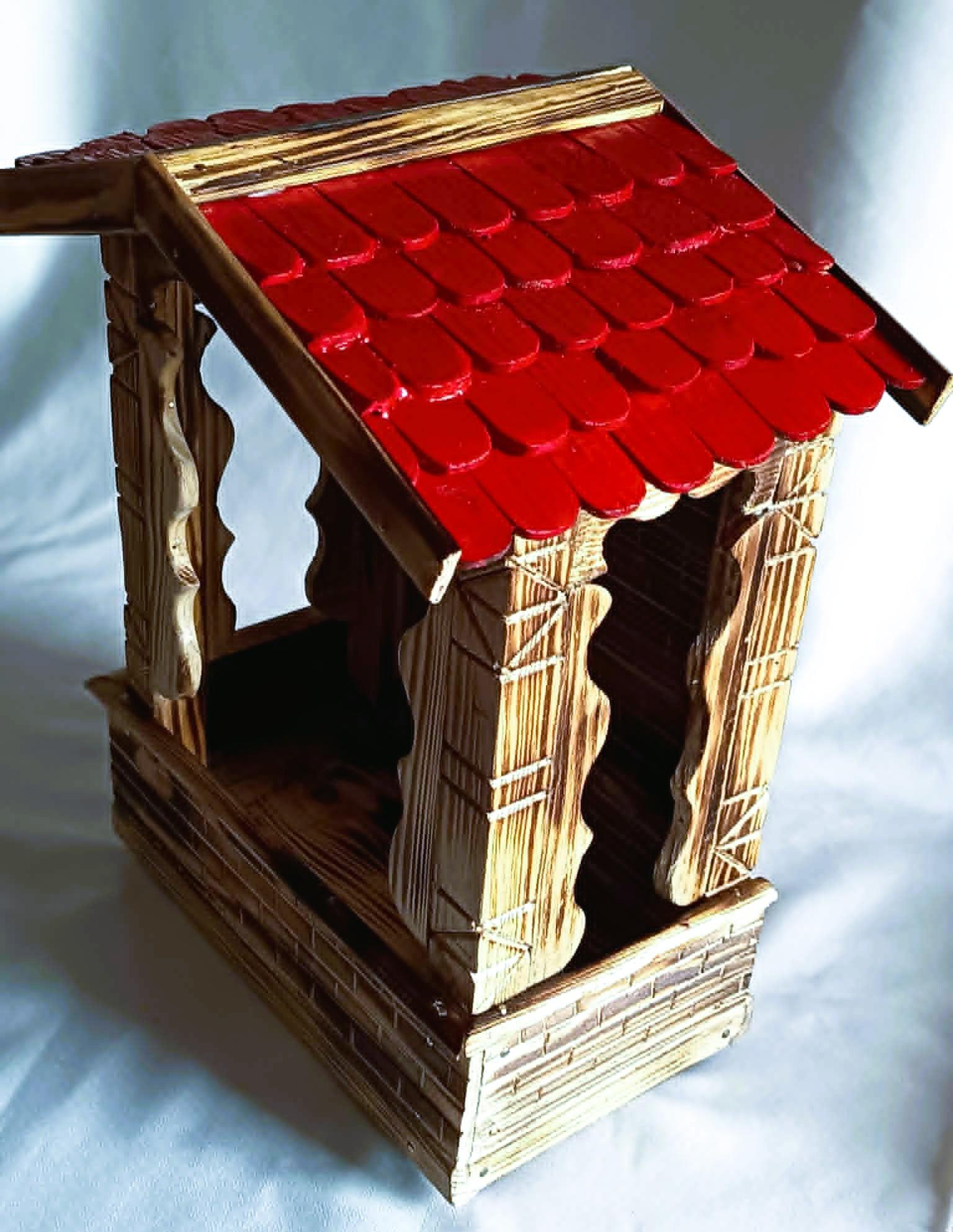 Rustykalna kapliczka z drewna #9 / Rustic wooden shrine #9 3