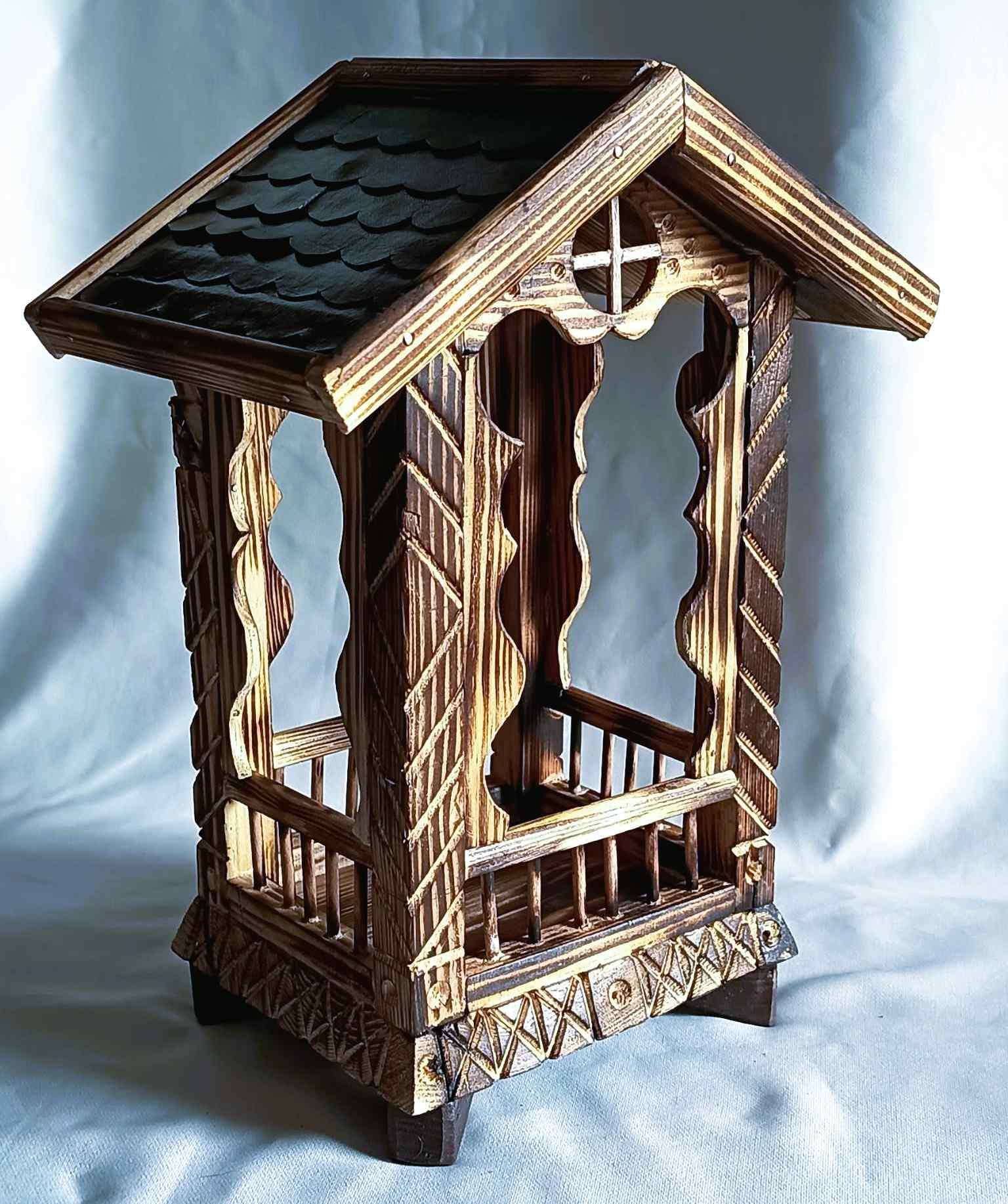 Unikalna, drewniana, rustykalna kapliczka #8 / A unique, rustic wooden shrine #8 5