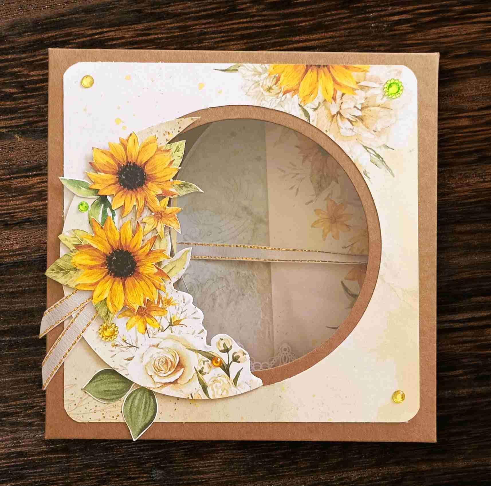 "W Dniu Ślubu" - kartka w kartoniku z okienkiem 3