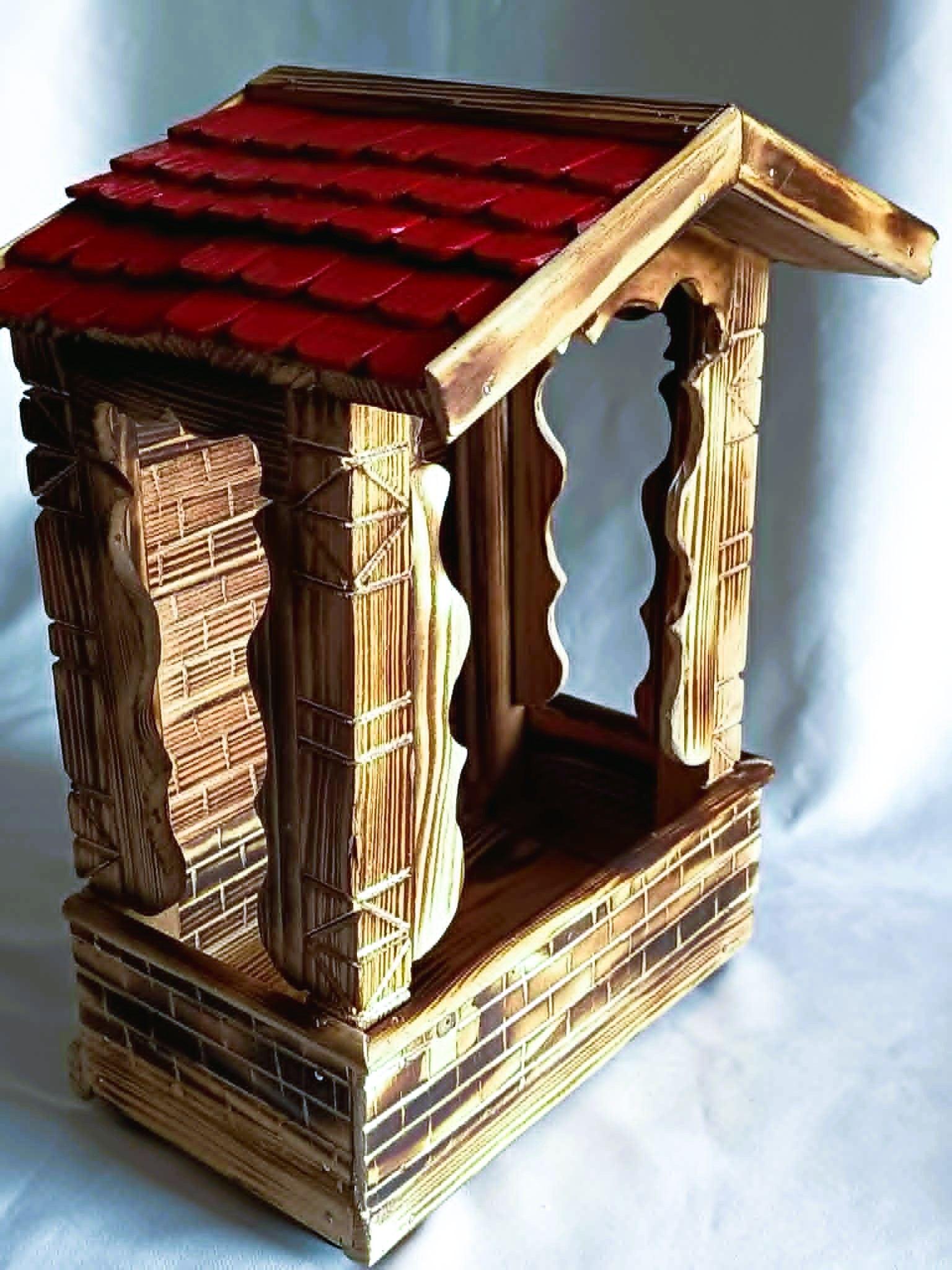 Rustykalna kapliczka z drewna #9 / Rustic wooden shrine #9 4