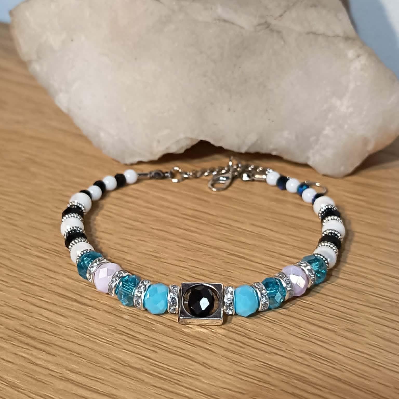 Bransoletka "Czarne oko" / "Black Crystal Eye" Bracelet BRH#027 0