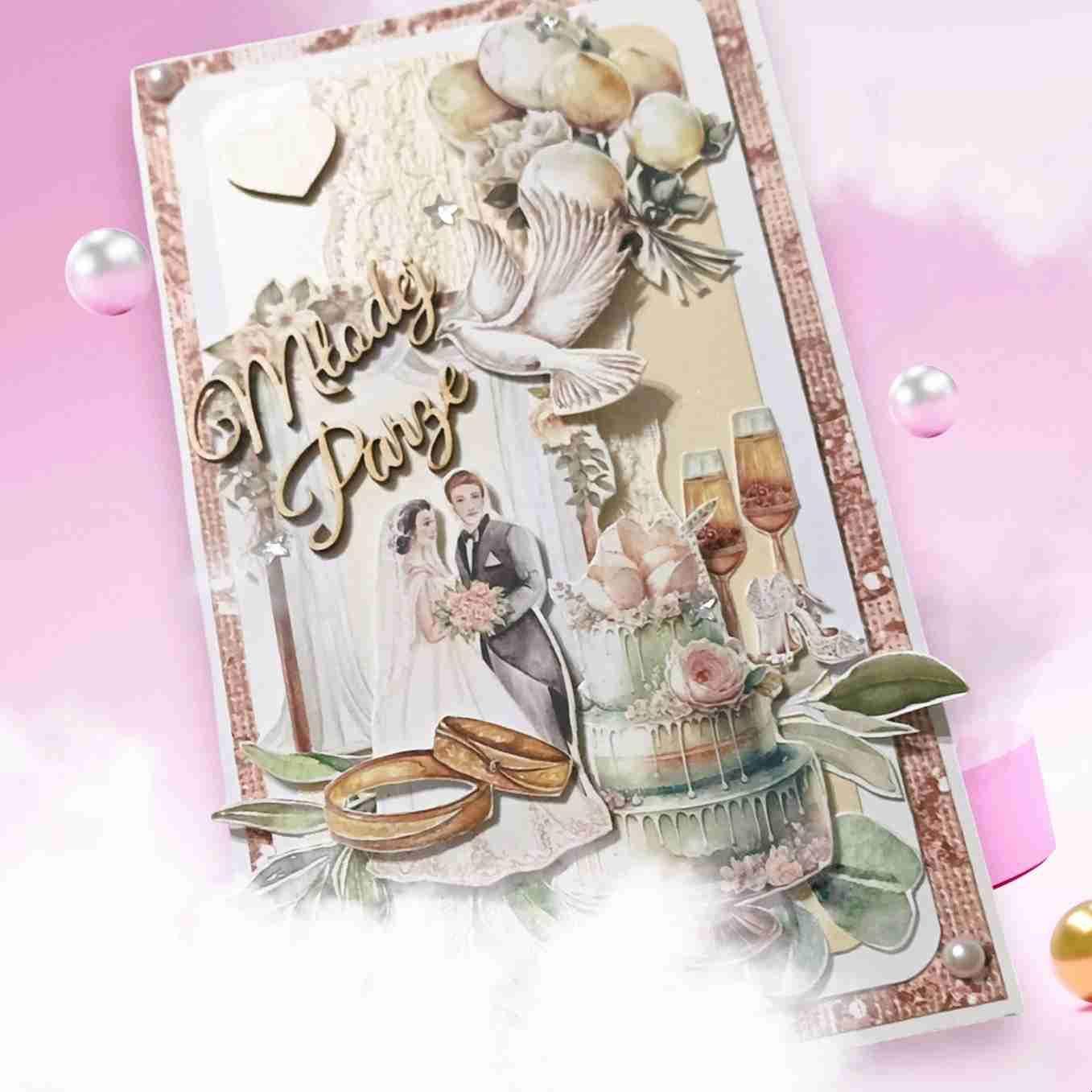 Wyjątkowa kartka ślubna dla Młodej Pary 3