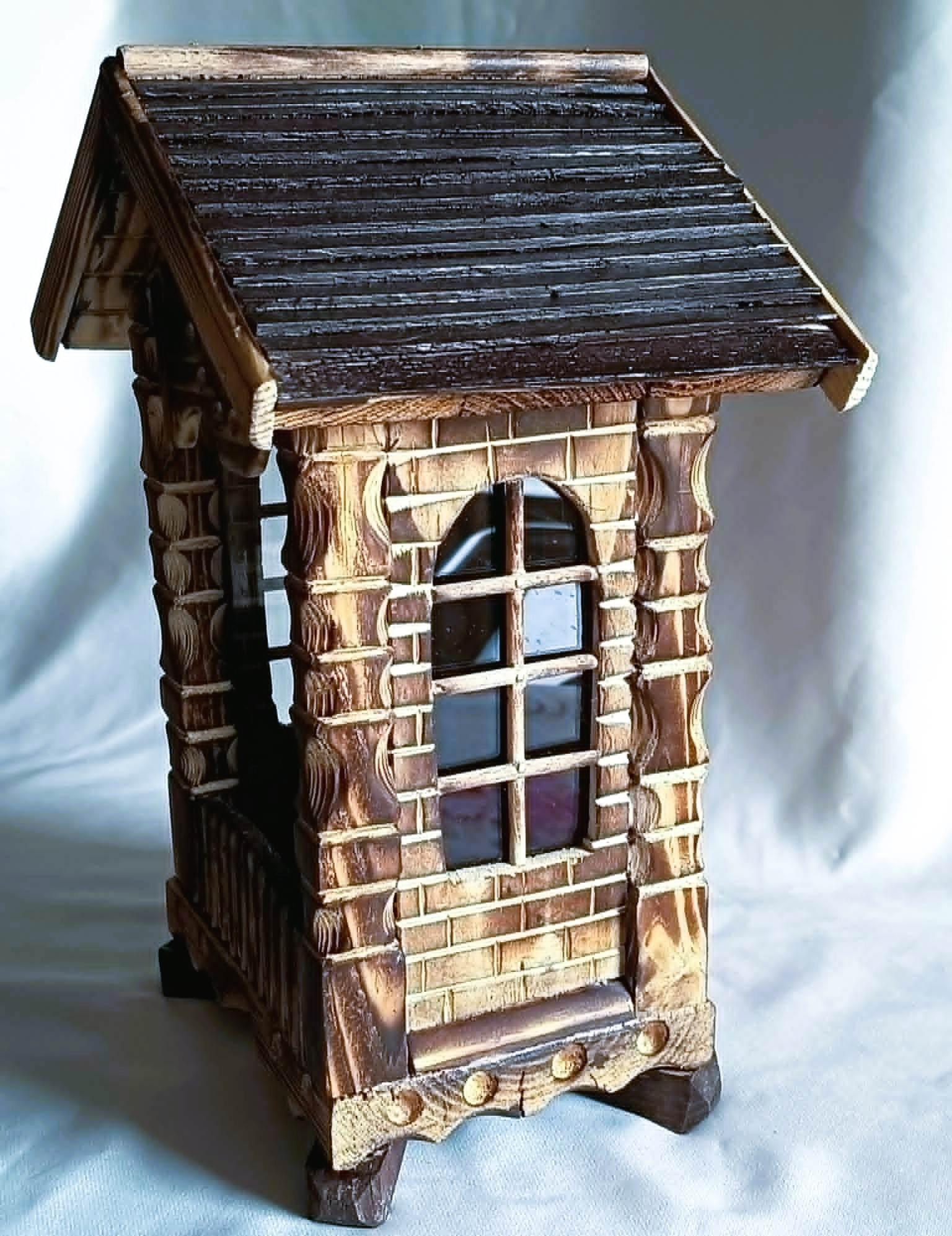 Drewniana, rustykalna kapliczka z oknami #3 / Wooden, rustic shrine with windows #3 6