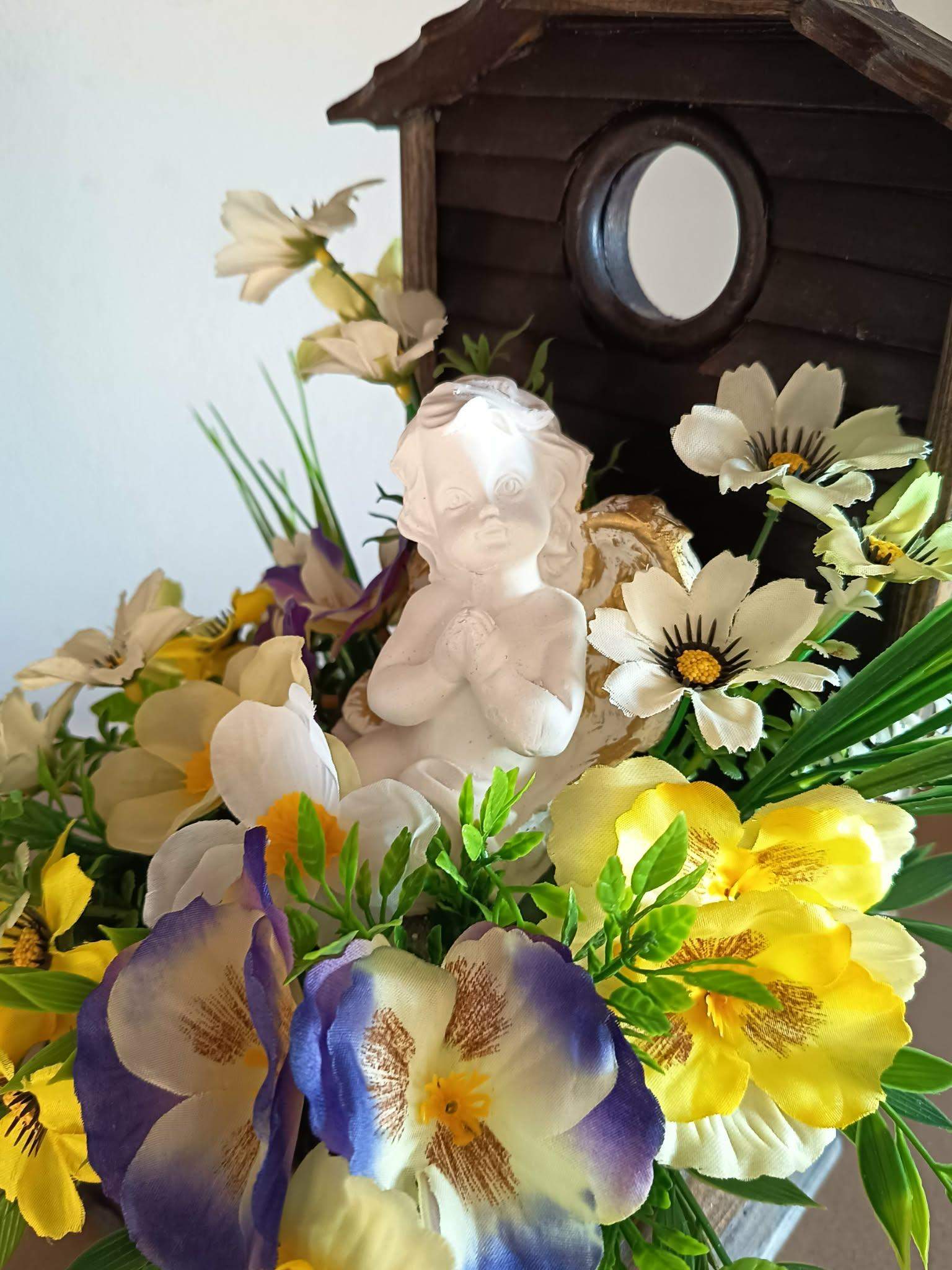 Wiosenna dekoracja z aniołkiem #KNG008 2