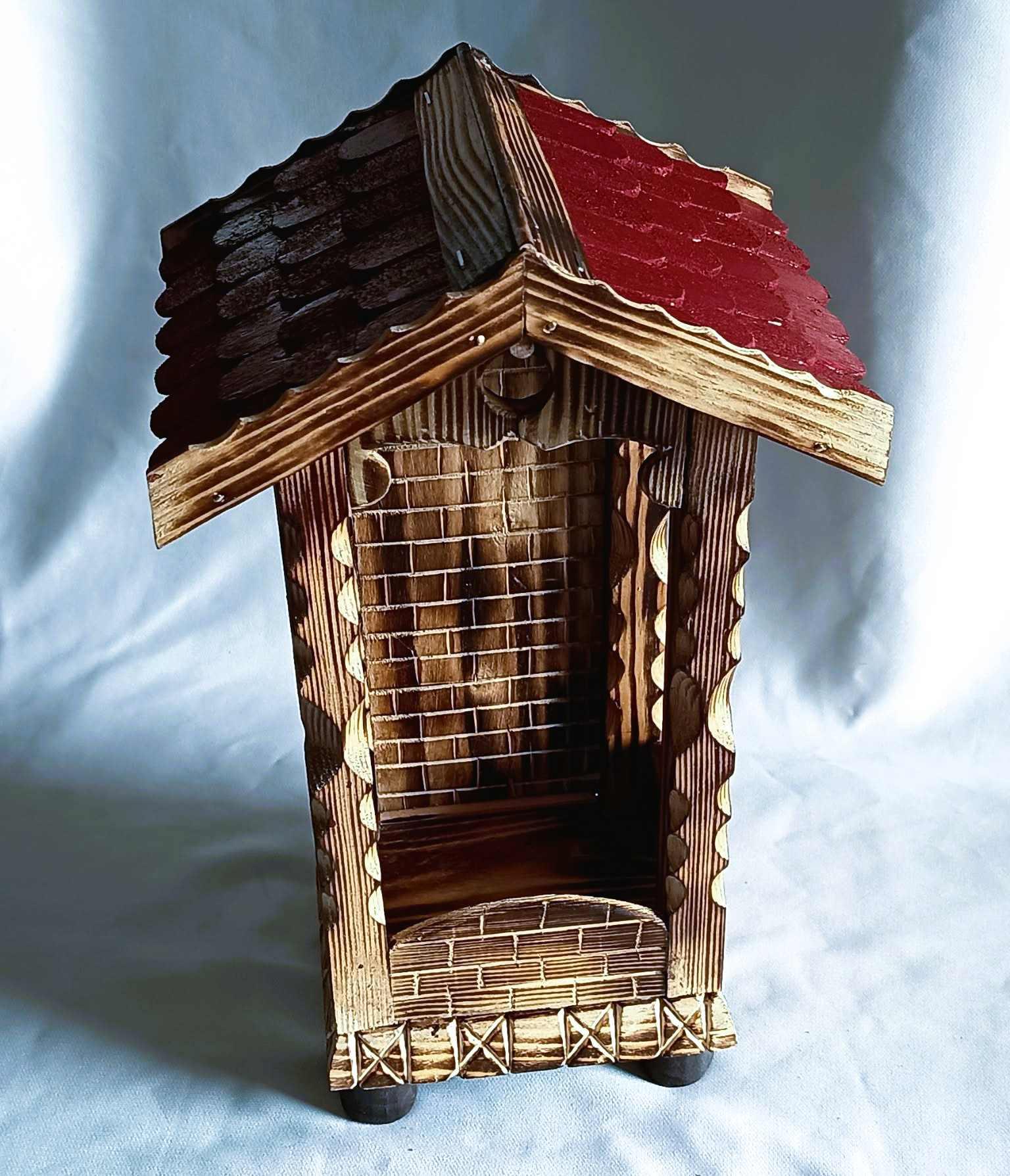 Unikatowa, rustykalna, drewniana kapliczka #5 / Unique, rustic wooden shrine #5 5