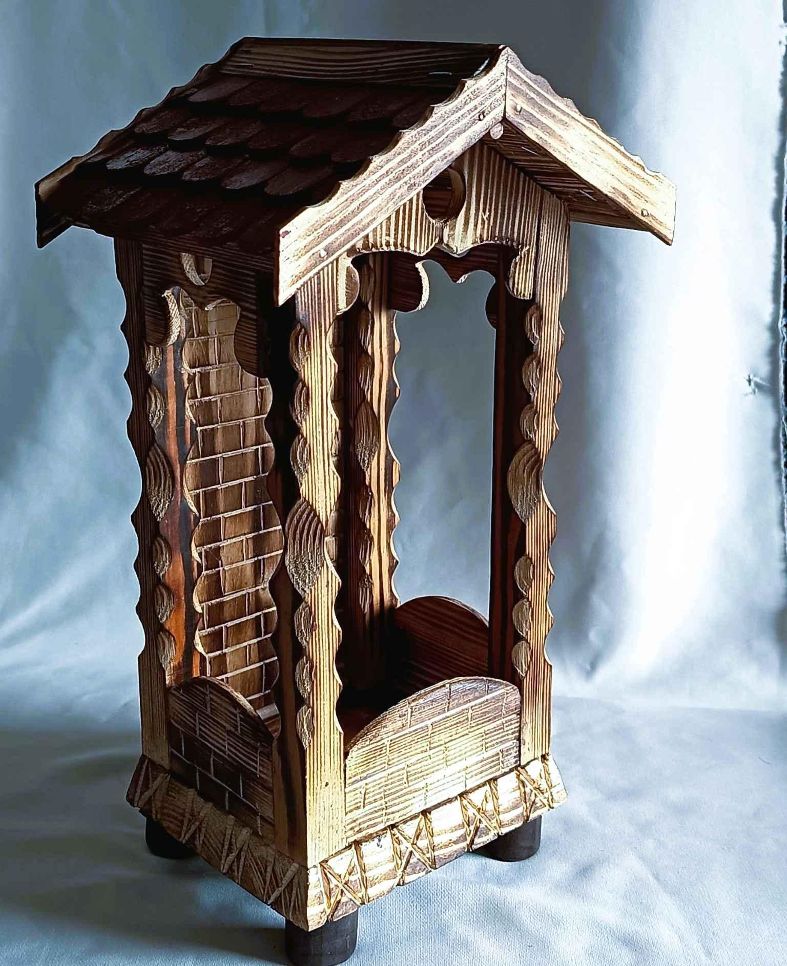 Unikatowa, rustykalna, drewniana kapliczka #5 / Unique, rustic wooden shrine #5 0