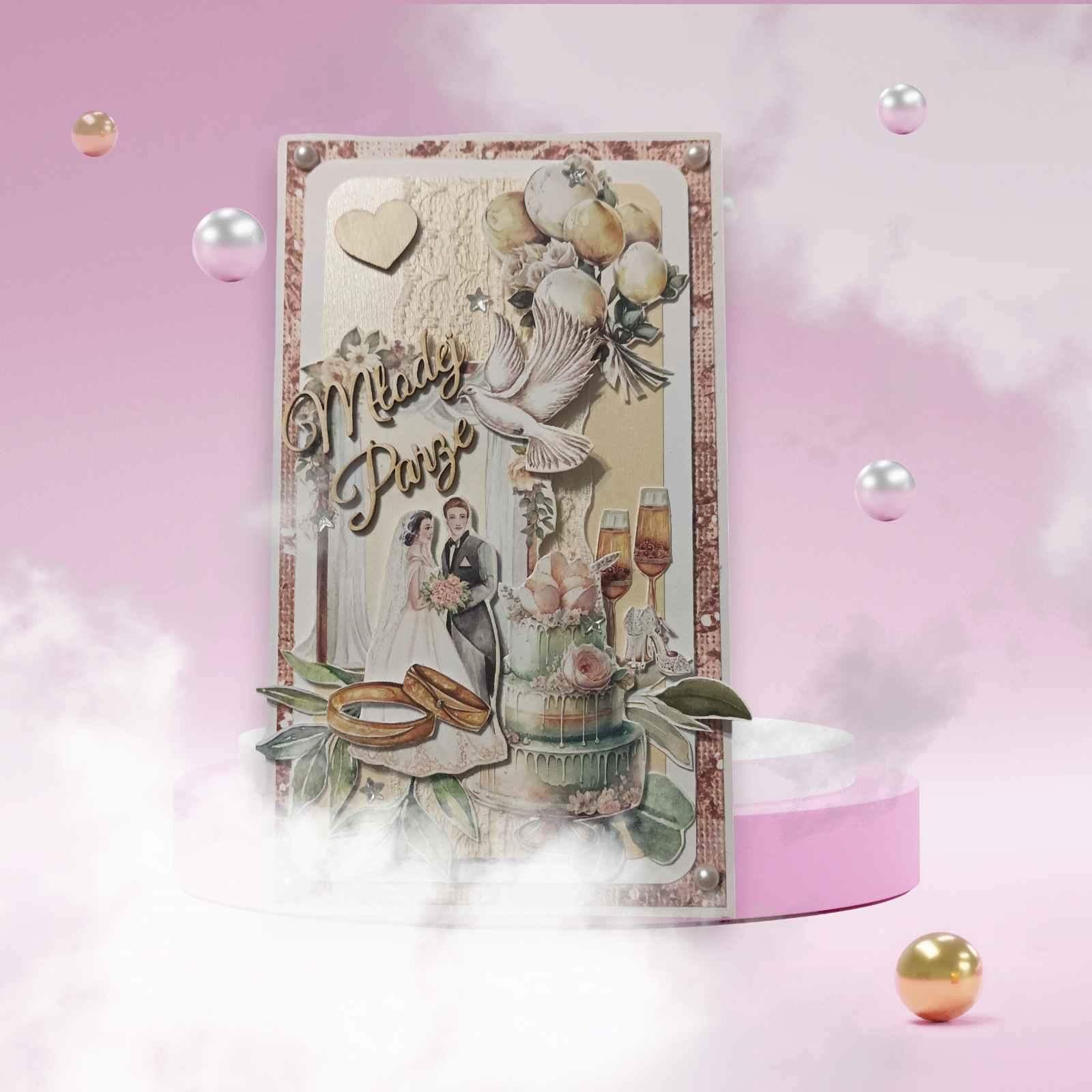 Wyjątkowa kartka ślubna dla Młodej Pary 6