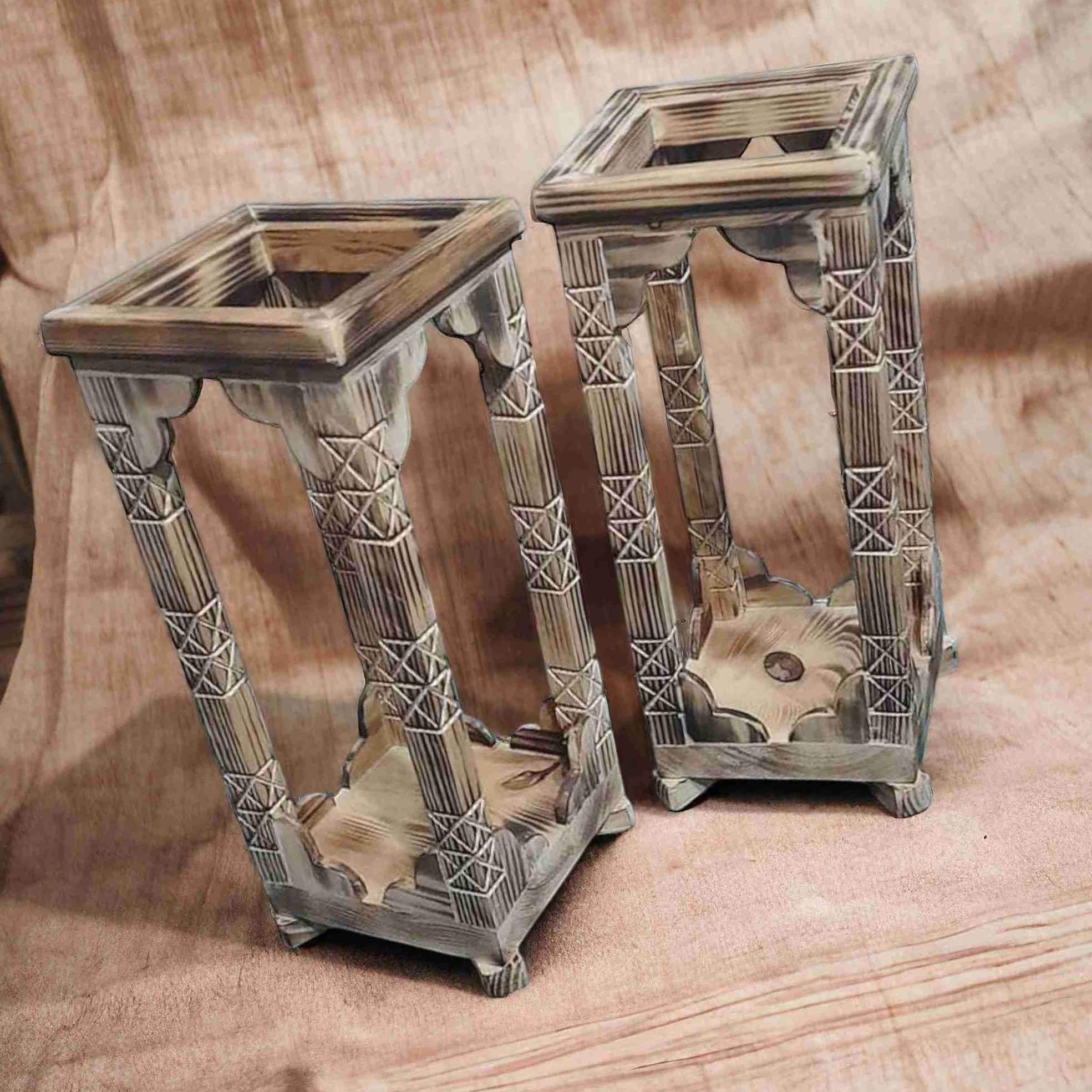 Otwarta, drewniana latarnia "2" 2