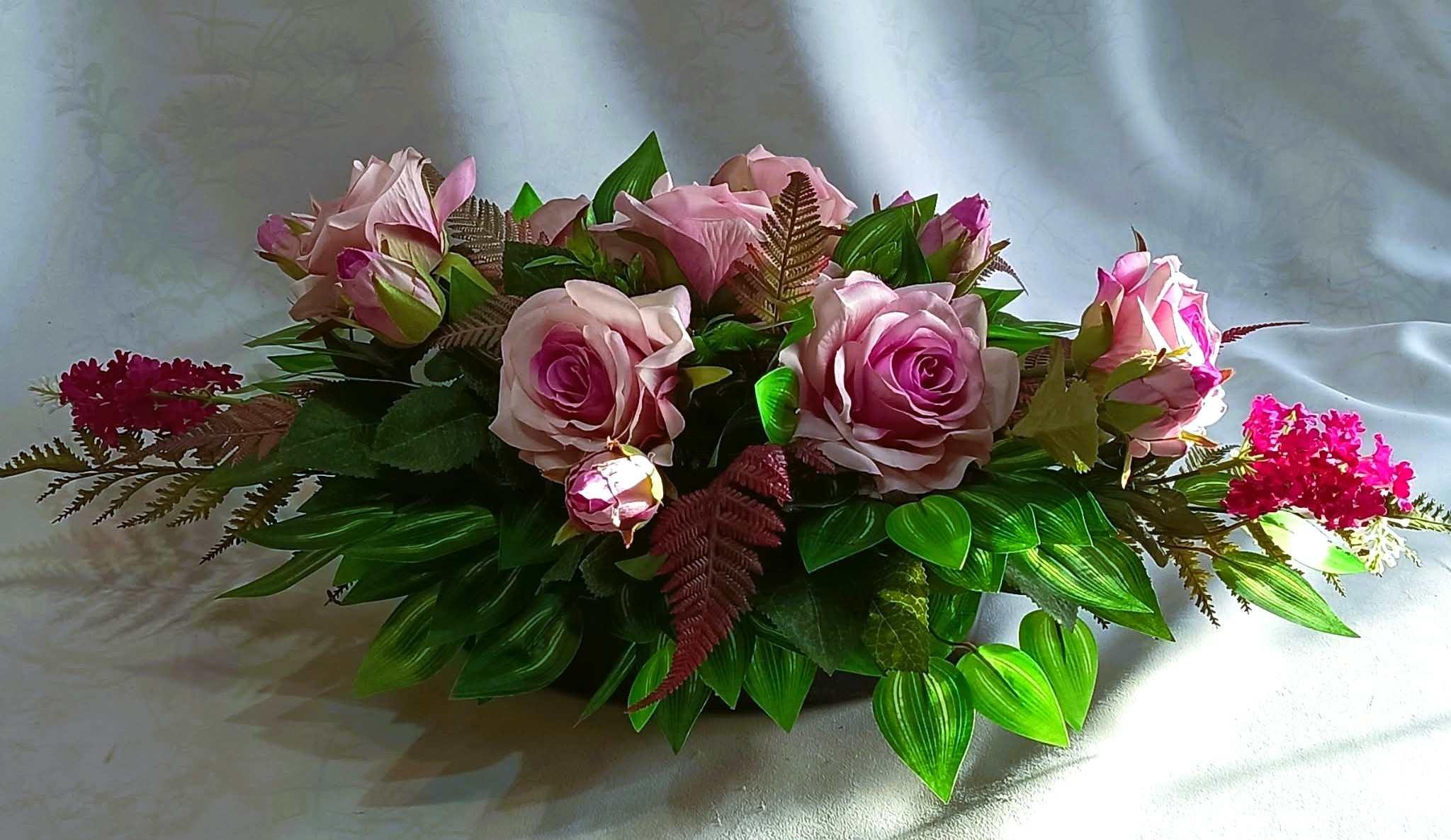 Komplet nagrobny Różany / "Rose" Gravestone Set #KNG038 2