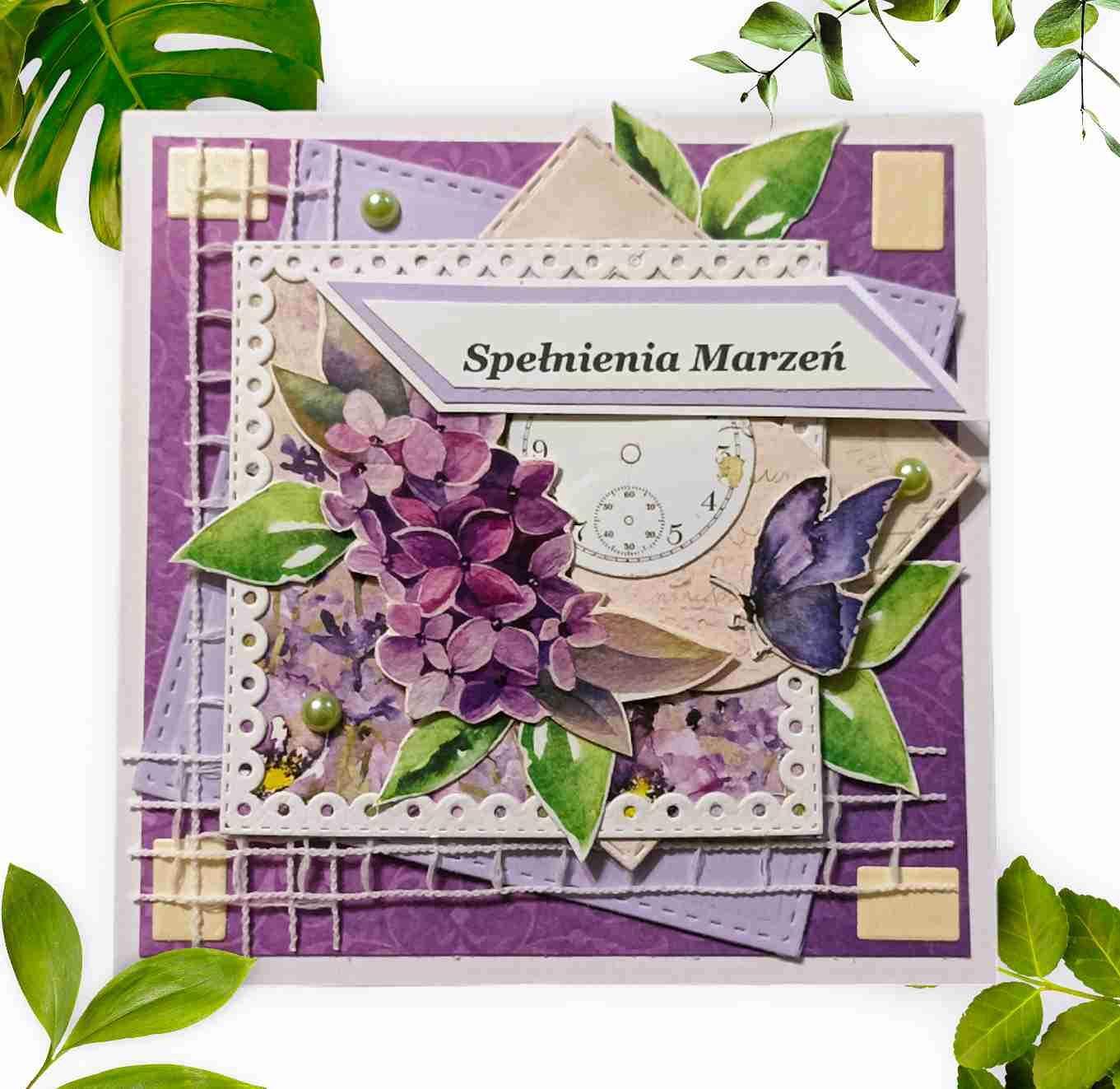 🌸✨ Ręcznie robiona kartka okolicznościowa „Spełnienia Marzeń” ✨🌸 4