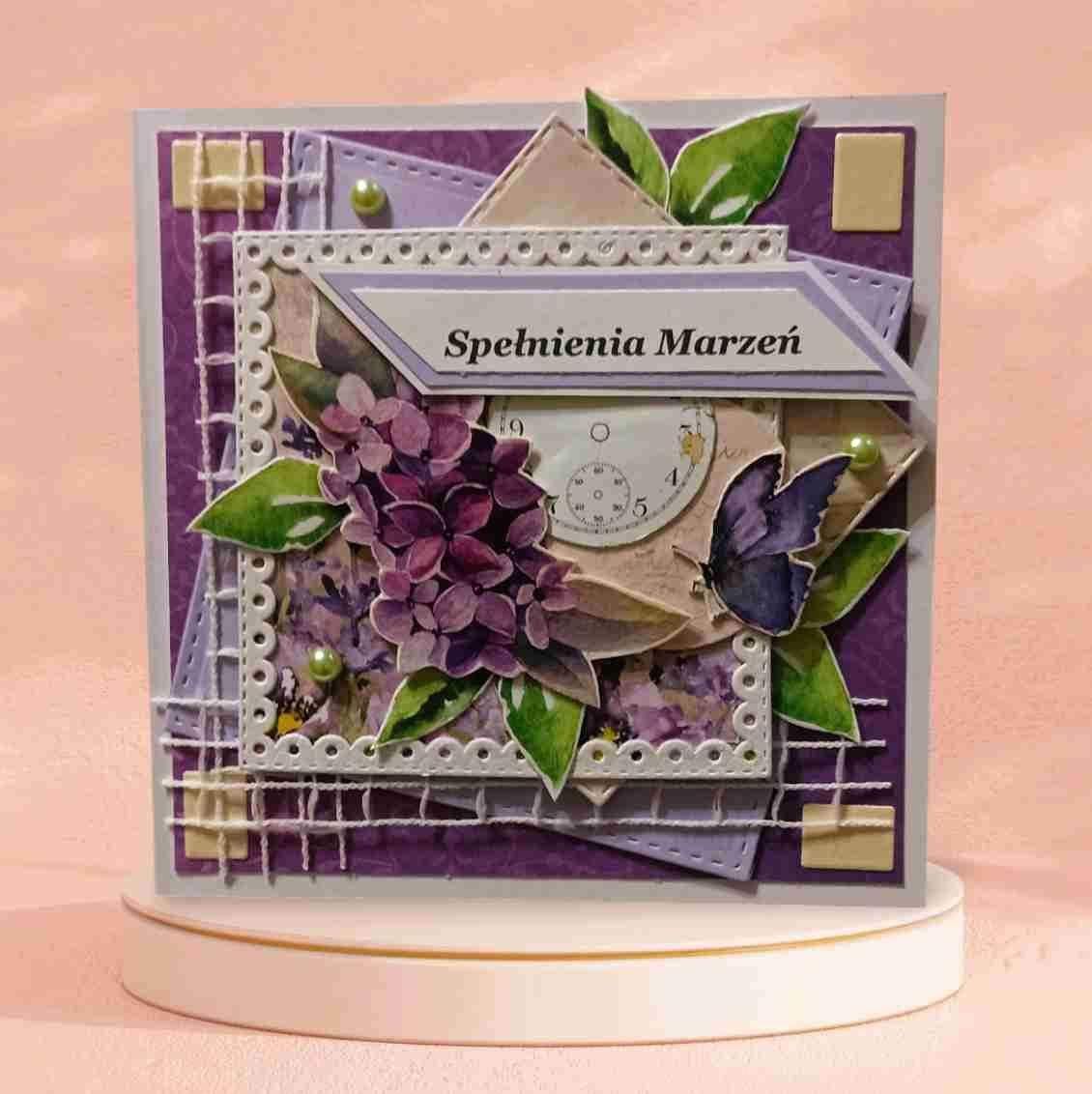 🌸✨ Ręcznie robiona kartka okolicznościowa „Spełnienia Marzeń” ✨🌸 3