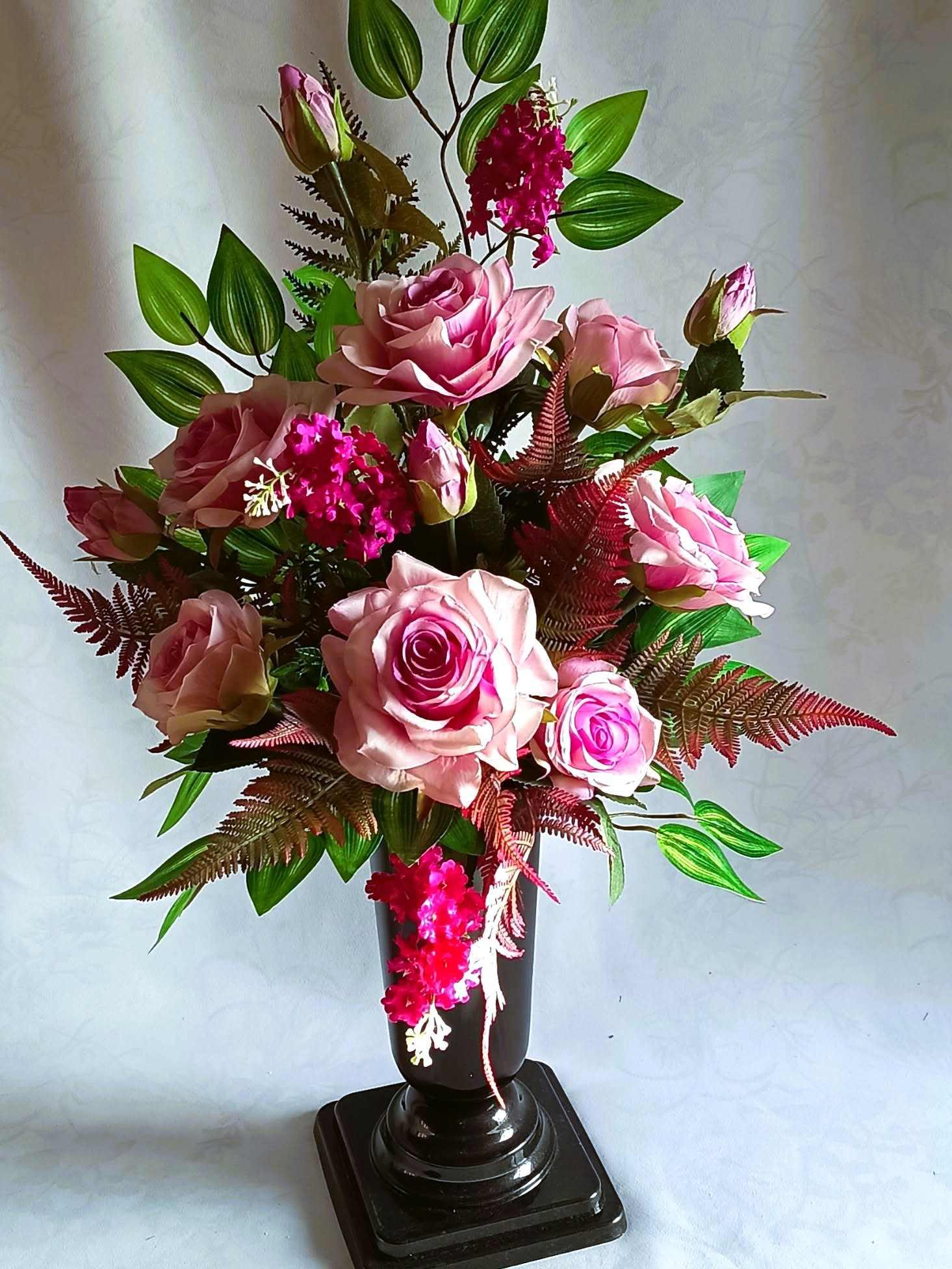 Komplet nagrobny Różany / "Rose" Gravestone Set #KNG038 4