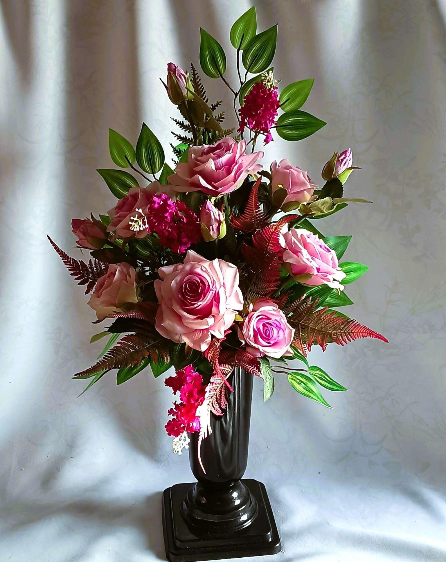 Komplet nagrobny Różany / "Rose" Gravestone Set #KNG038 1